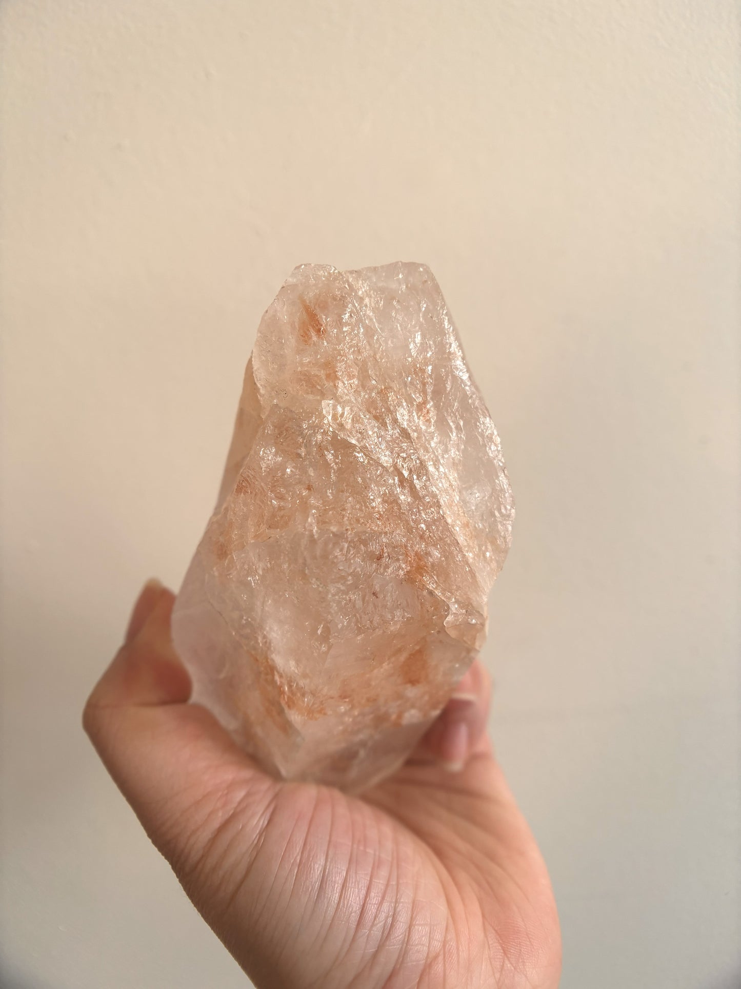 Pink Himalayan Samadhi Point Quartz 523g
