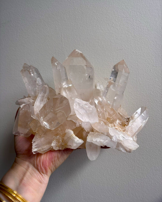 Pink Himalayan Quartz Crown