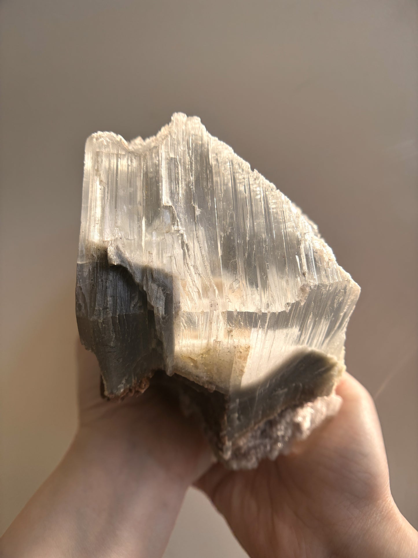 Ancient Poseidon Temple Selenite with Hematite on Matrix 2.67kg (5.89lbs)