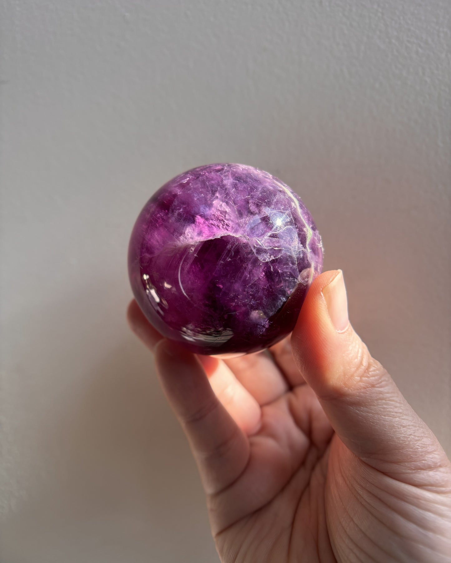 Purple Fluorite Sphere 265g