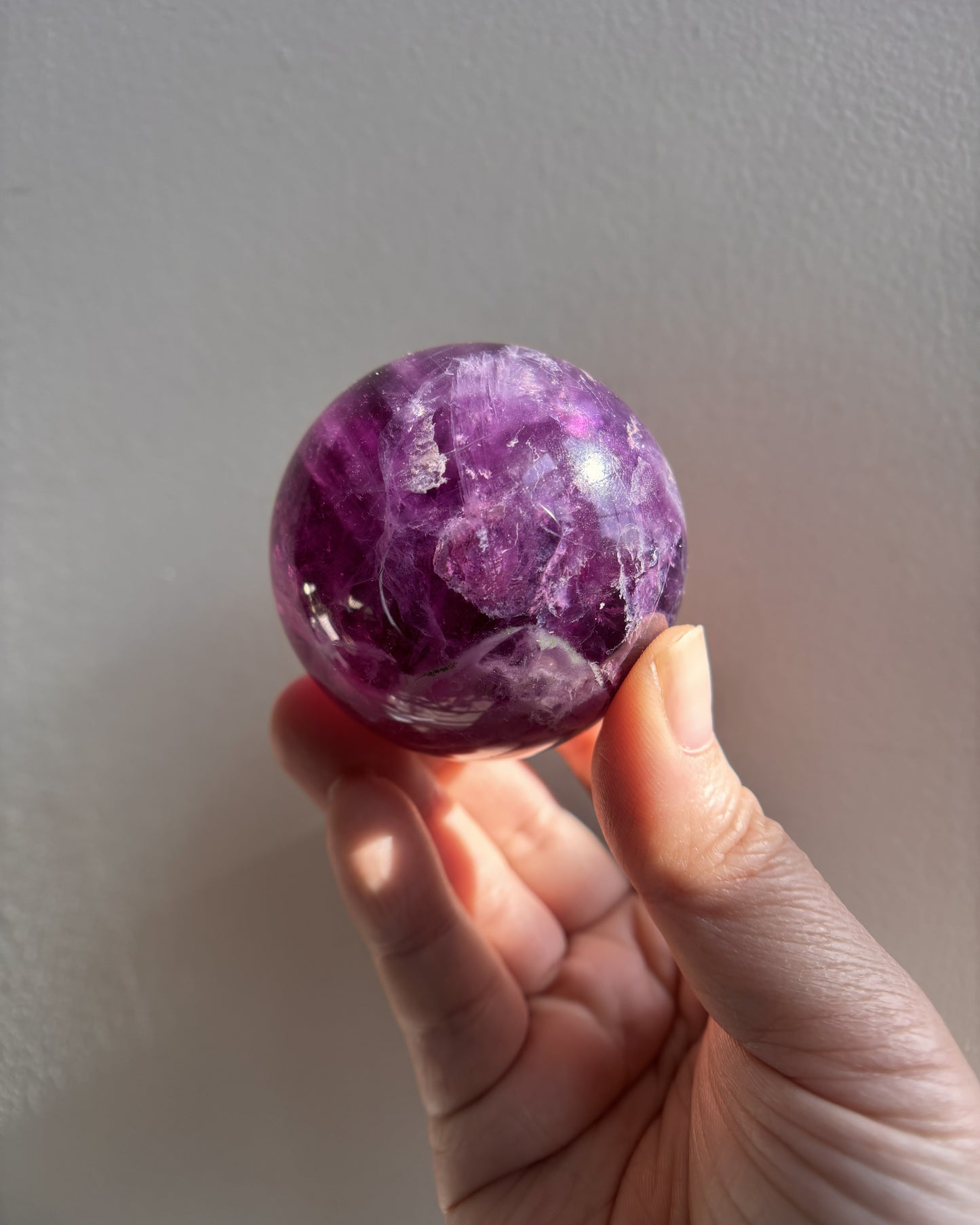 Purple Fluorite Sphere 265g