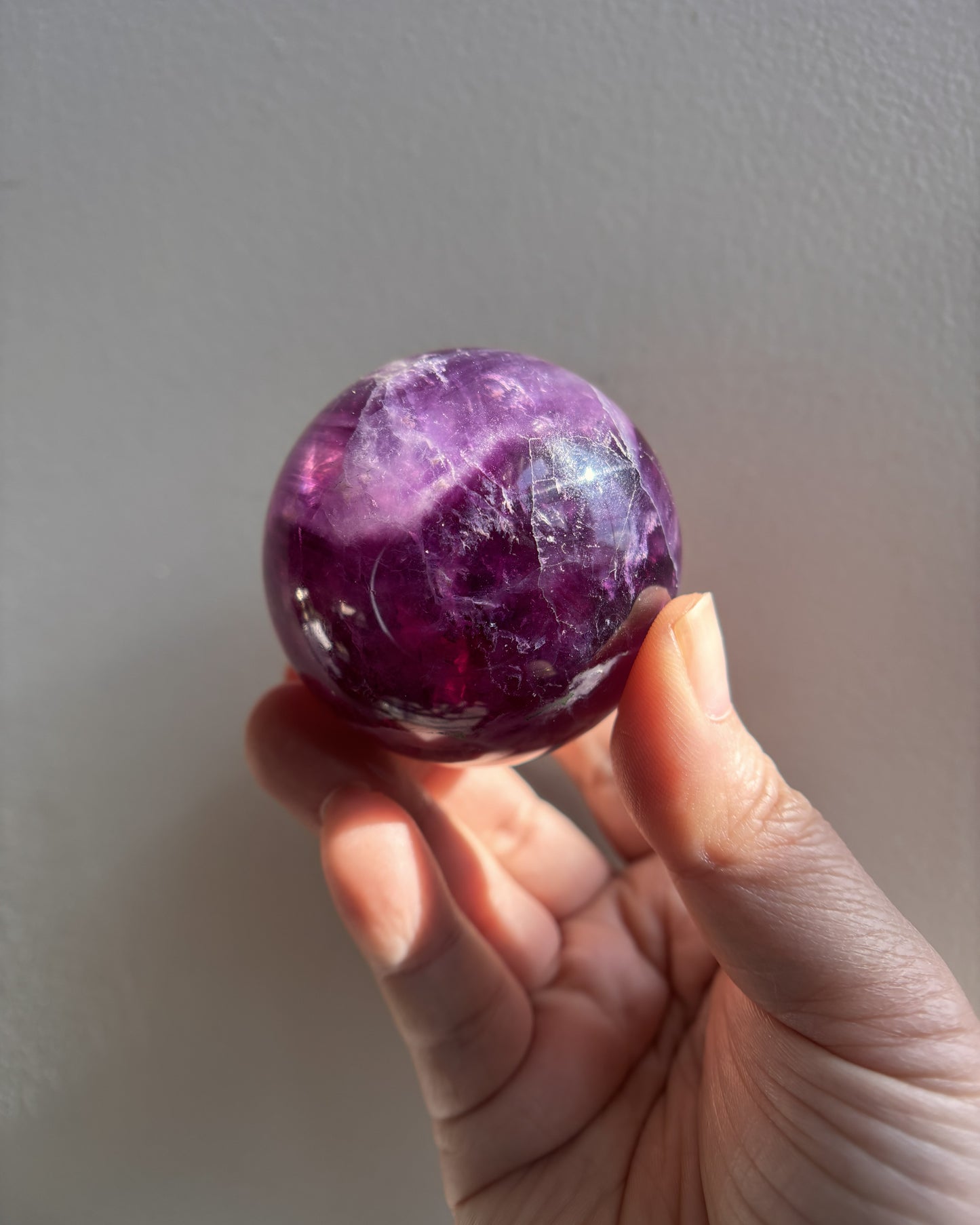 Purple Fluorite Sphere 265g