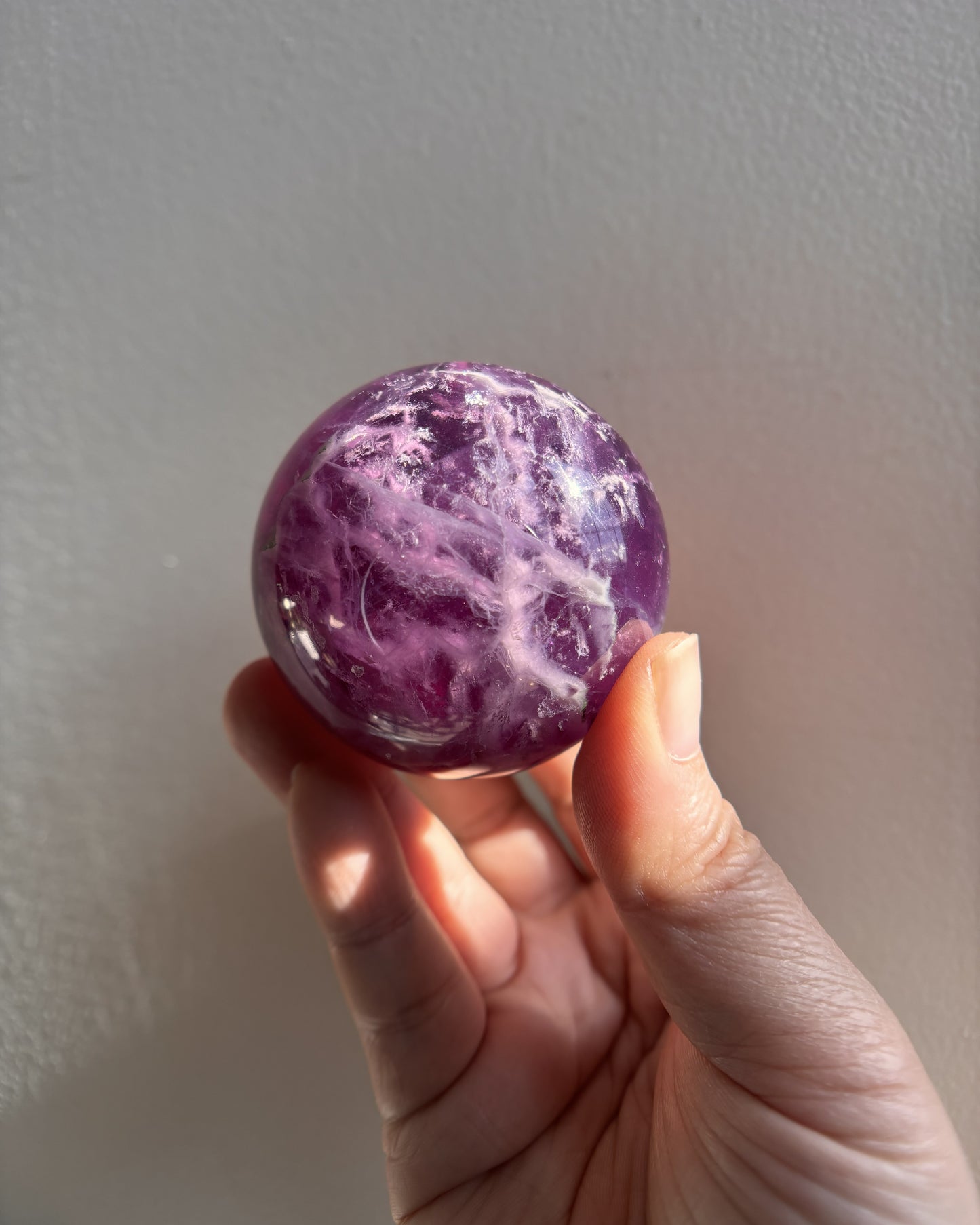Purple Fluorite Sphere 265g