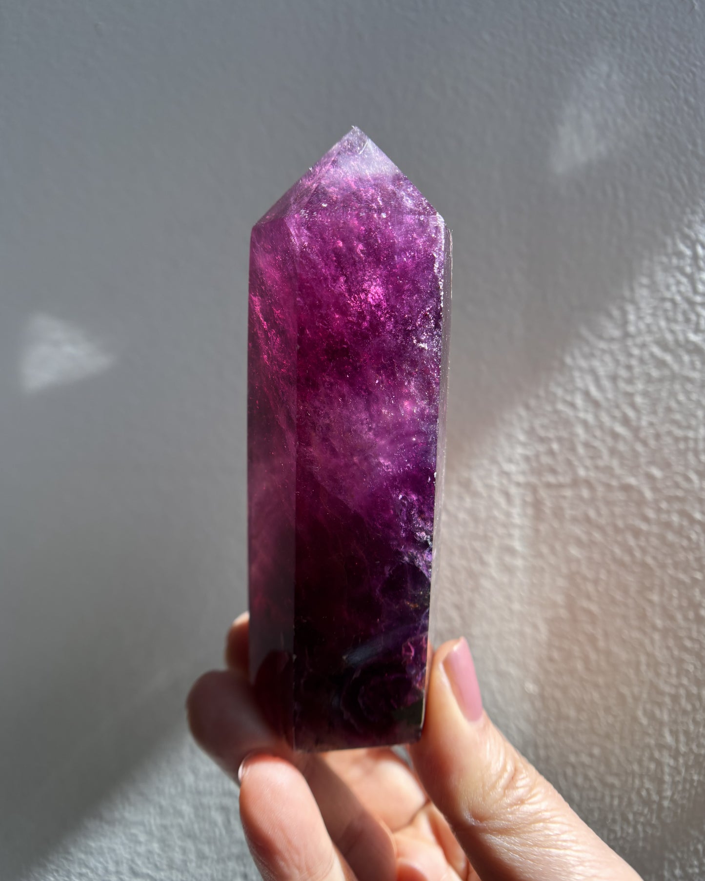 Purple Fluorite Tower 214g