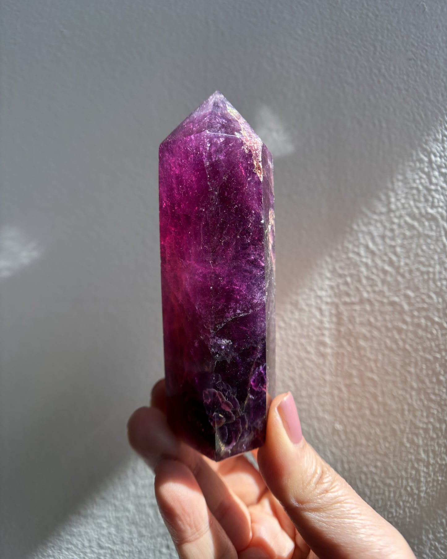 Purple Fluorite Tower 214g