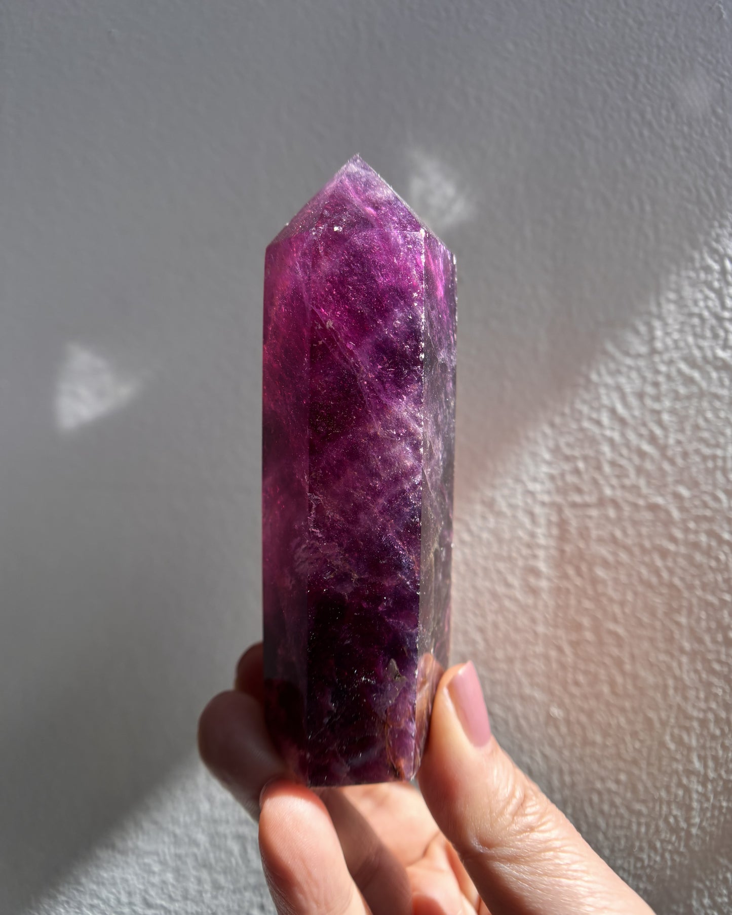 Purple Fluorite Tower 214g