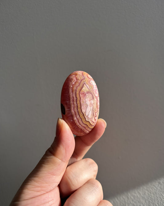 High-Grade Rhodochrosite Palmstone 37.6g