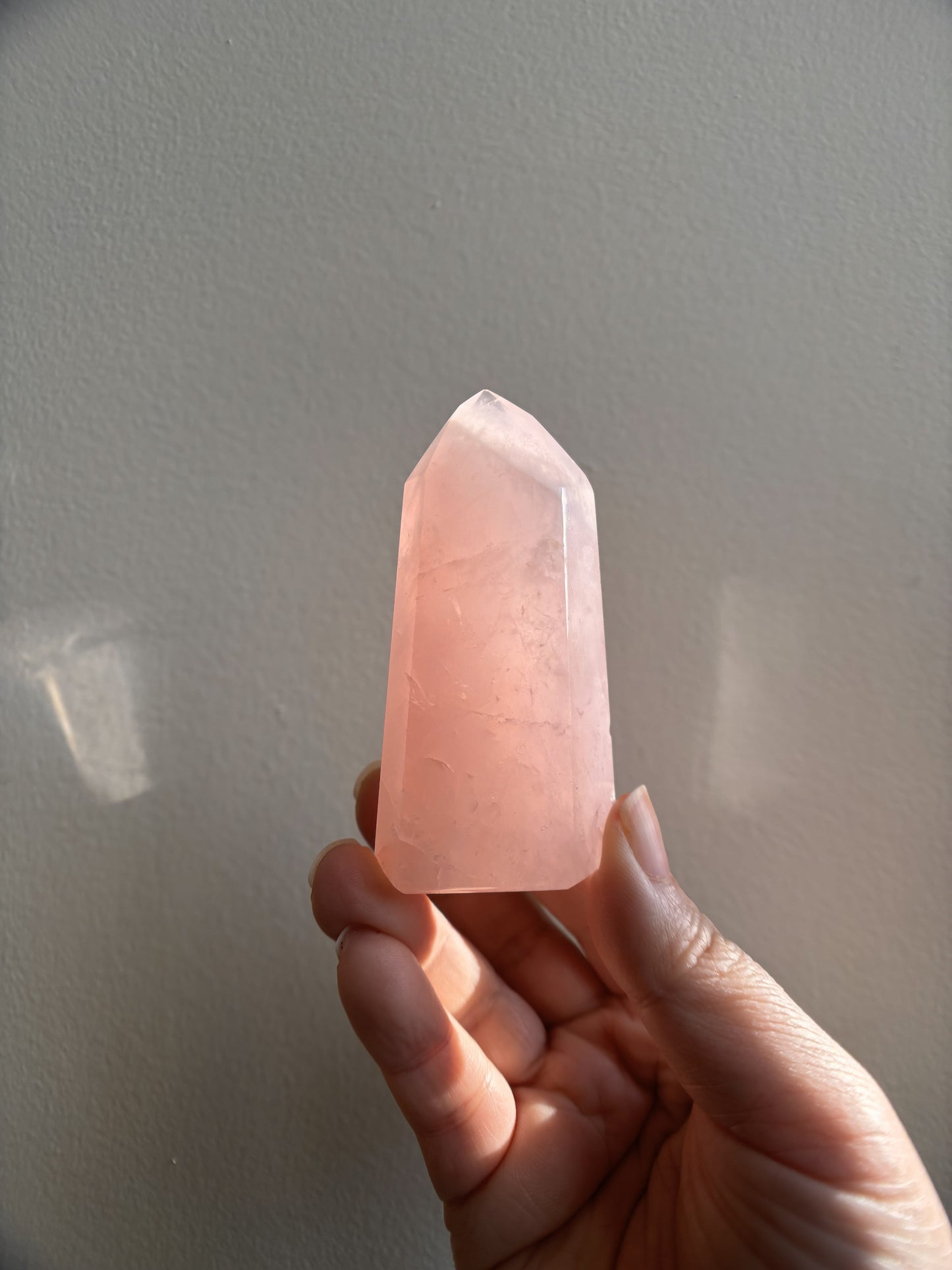 Brazilian Bahia Rose Quartz Tower 104.4g