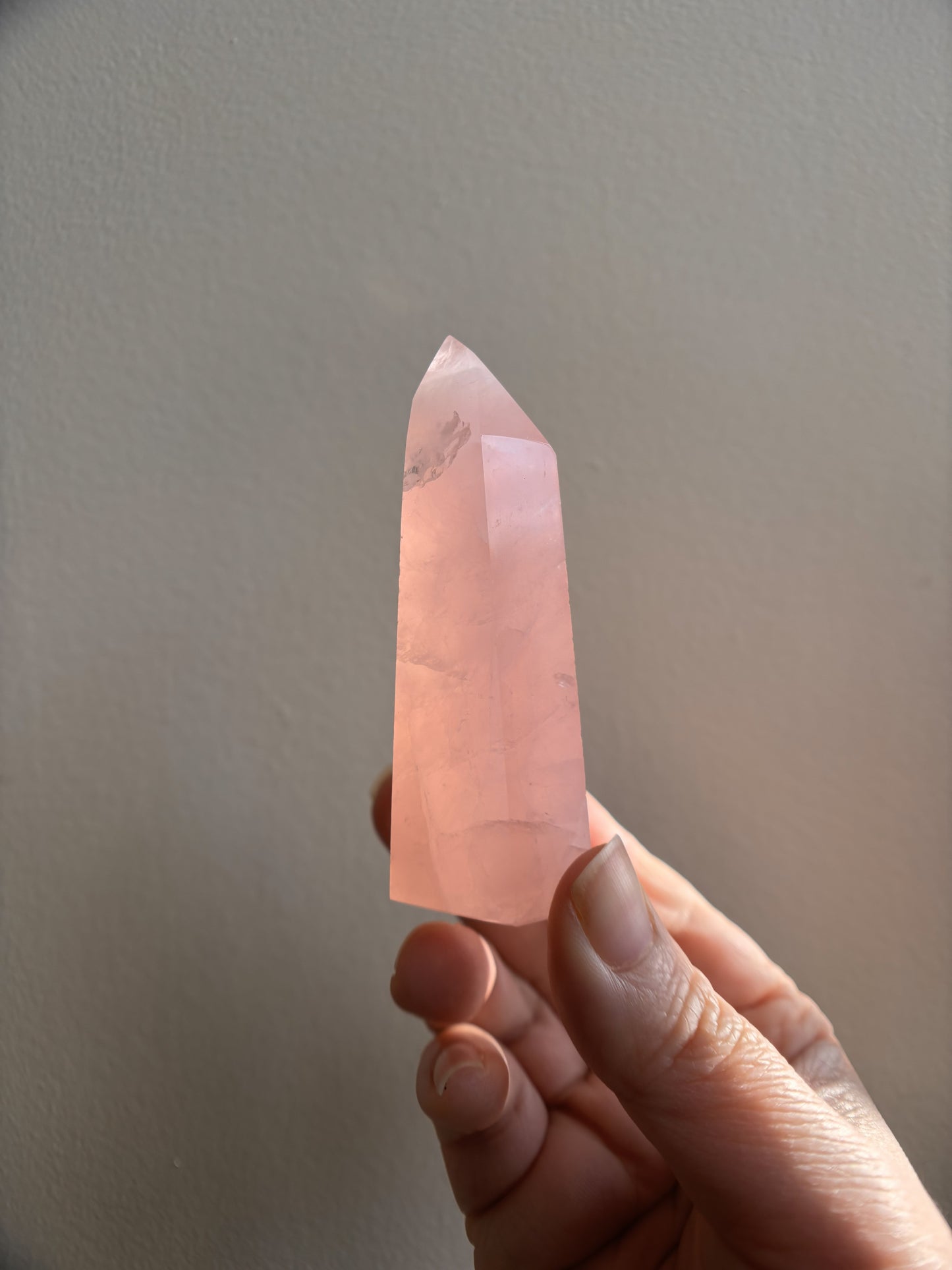 Brazilian Bahia Rose Quartz Tower 104.4g
