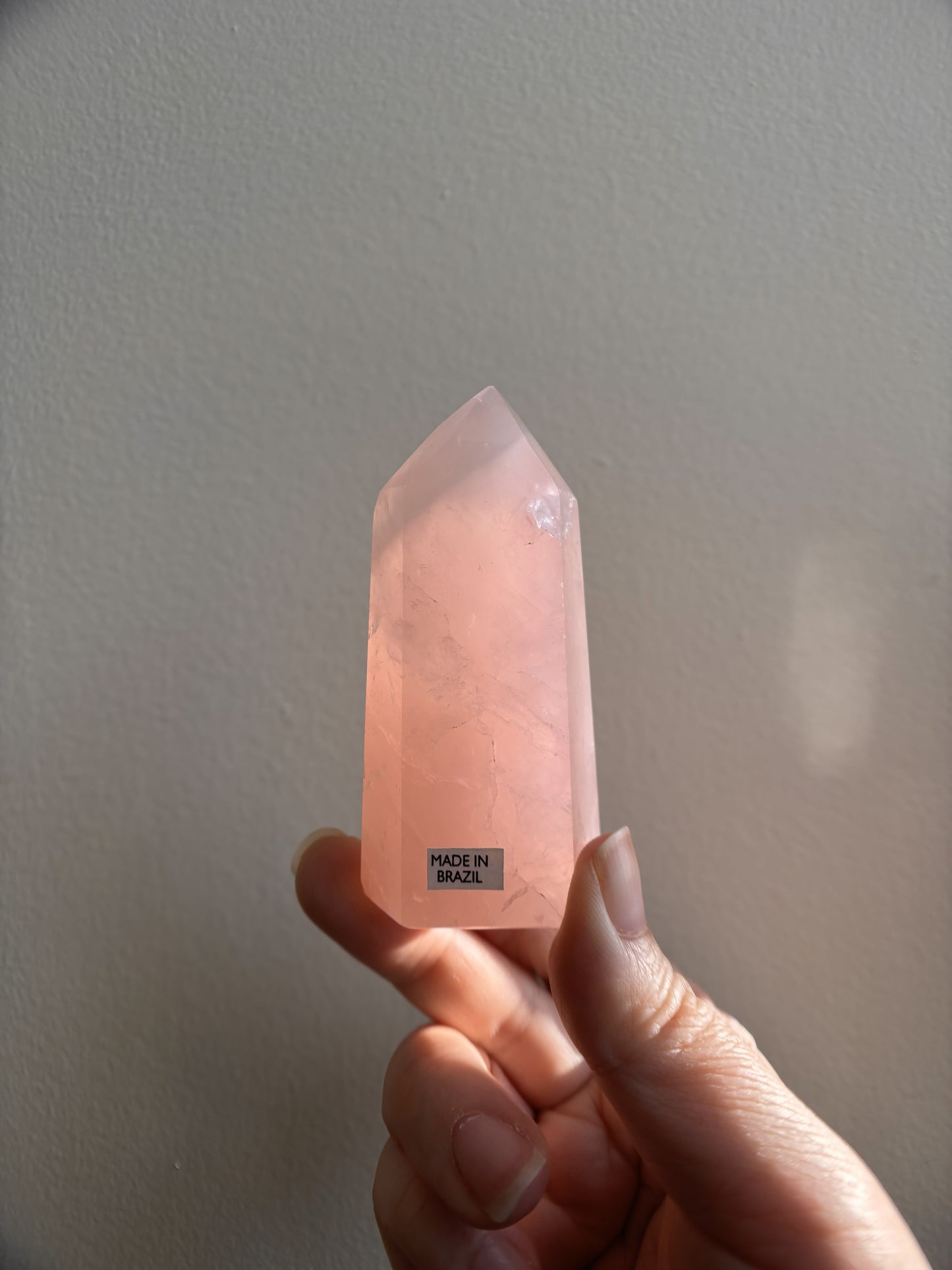 Brazilian Bahia Rose Quartz Tower 104.4g
