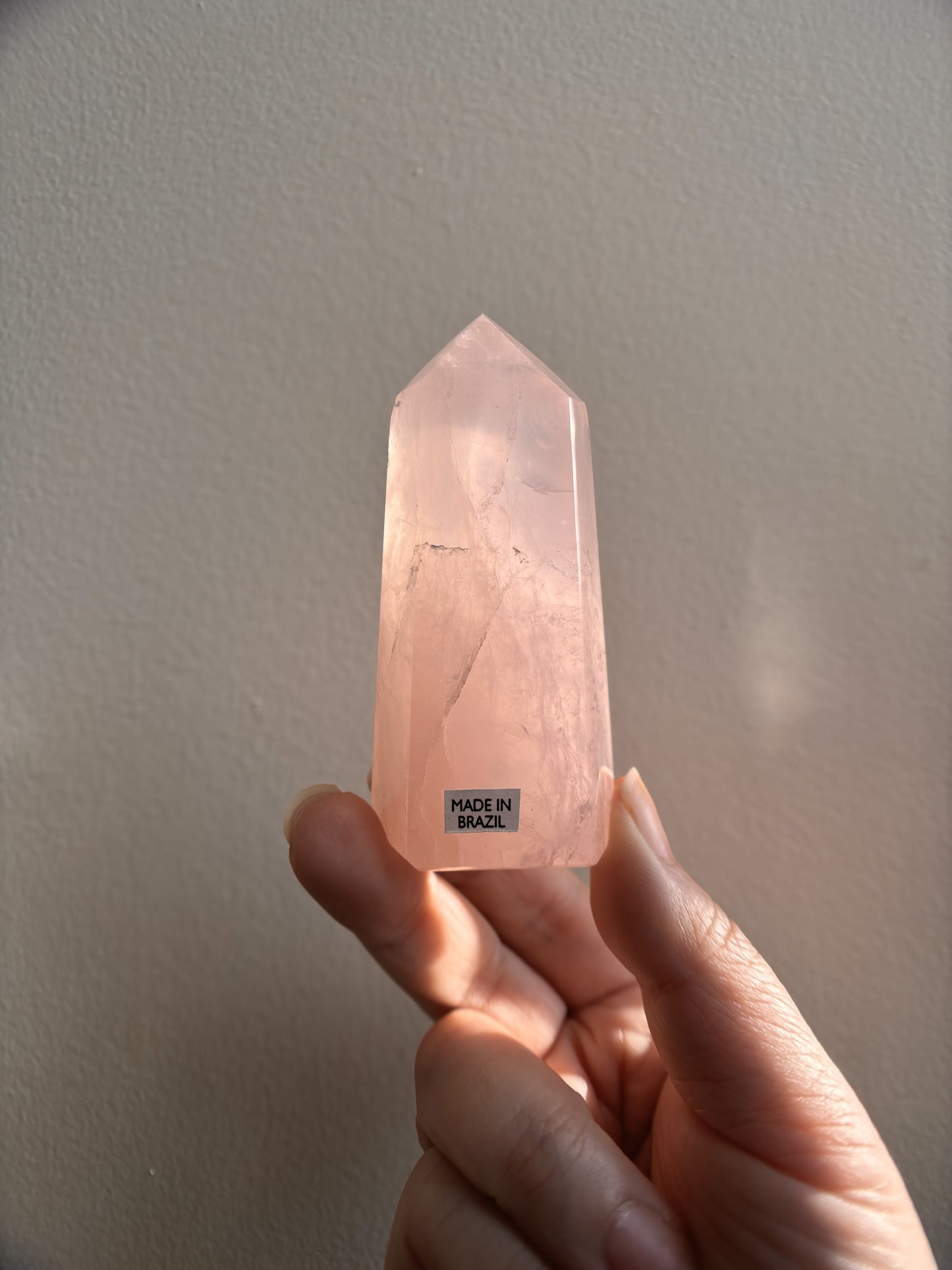 Brazilian Bahia Rose Quartz Tower 104.5g