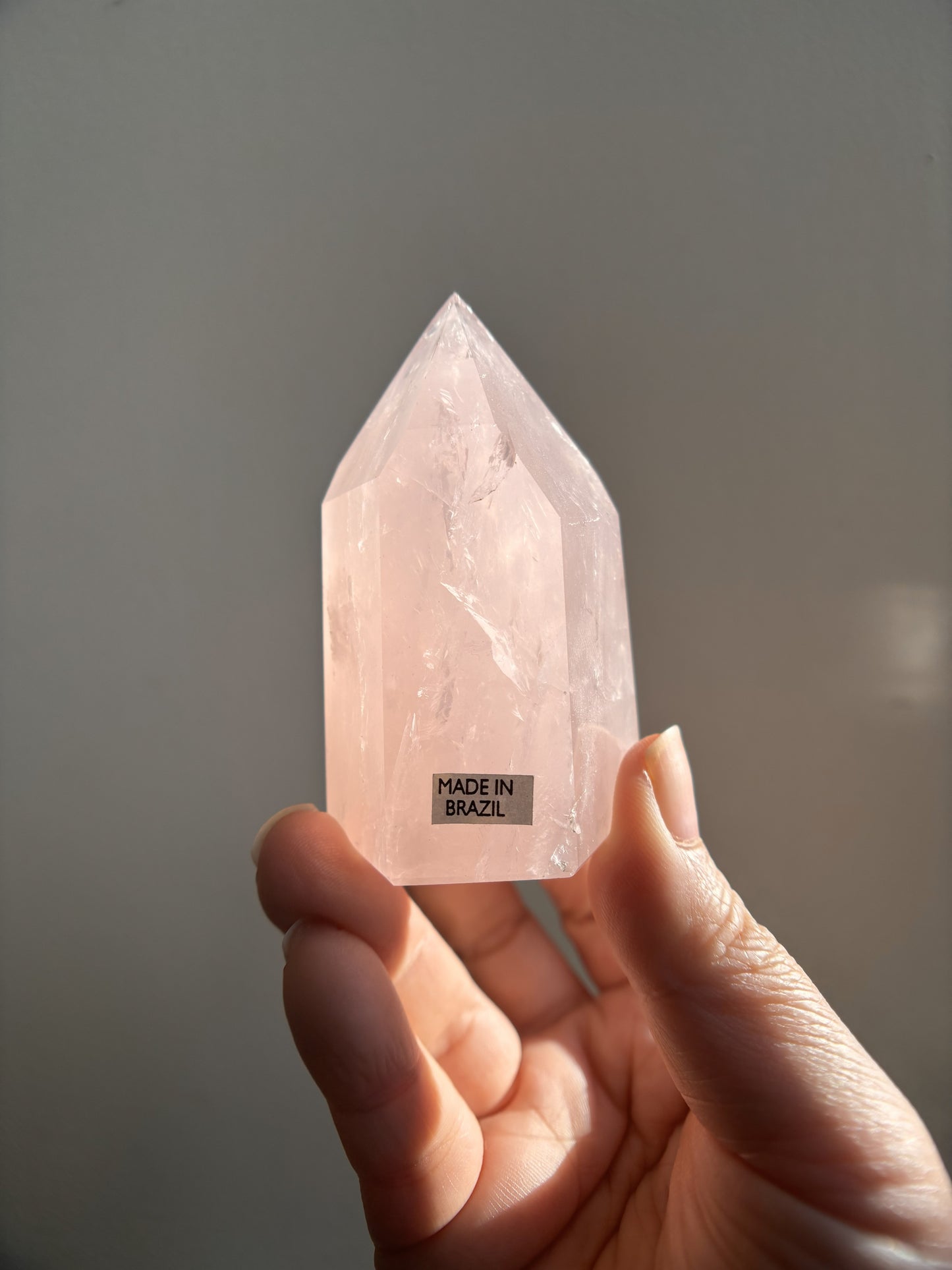 Brazilian Bahia Rose Quartz Tower 148g