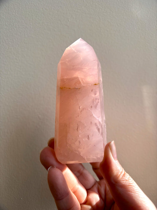 Brazilian Bahia Rose Quartz Tower 230g