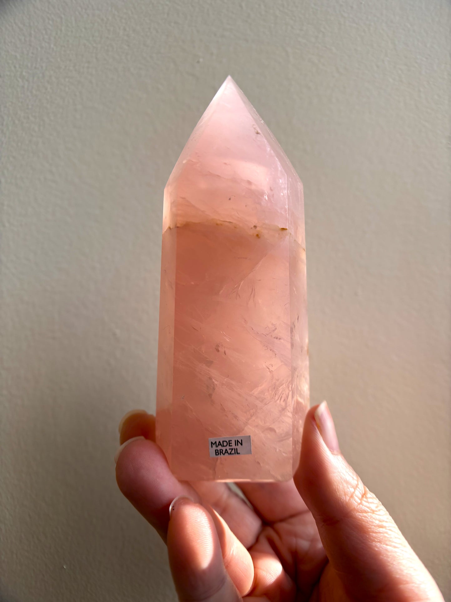 Brazilian Bahia Rose Quartz Tower 230g