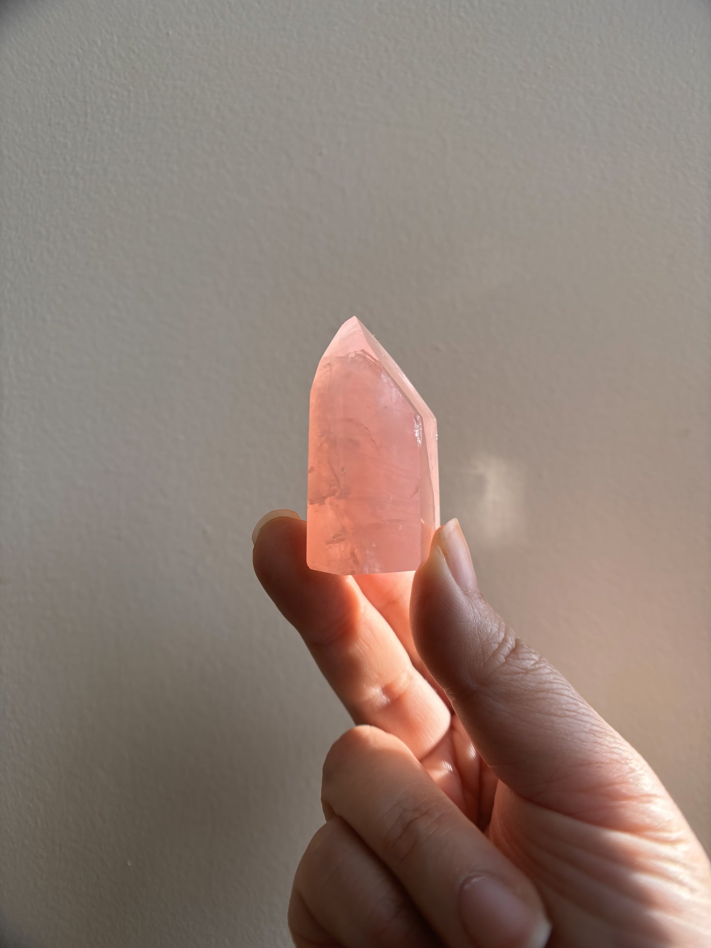 Brazilian Bahia Rose Quartz Tower 54g