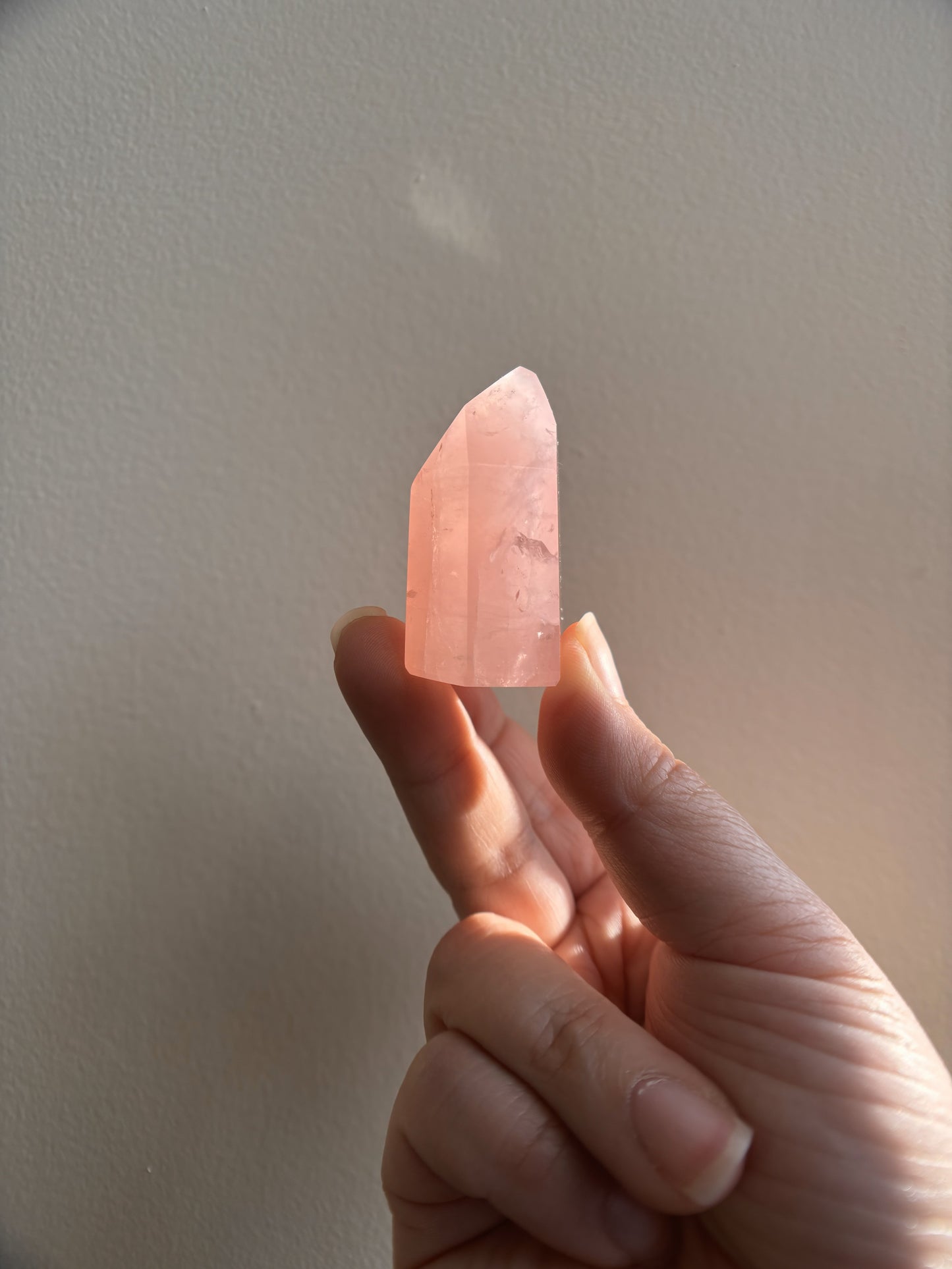 Brazilian Bahia Rose Quartz Tower 54g
