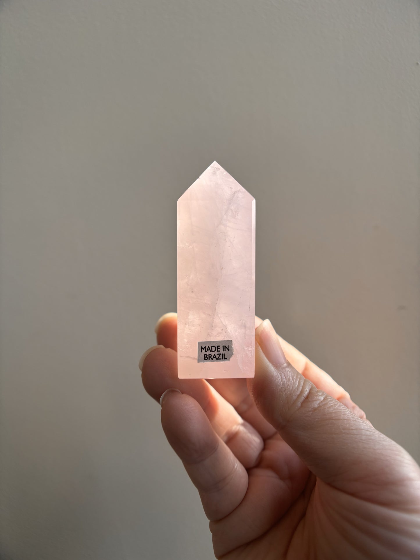 Brazilian Bahia Rose Quartz Tower 64g