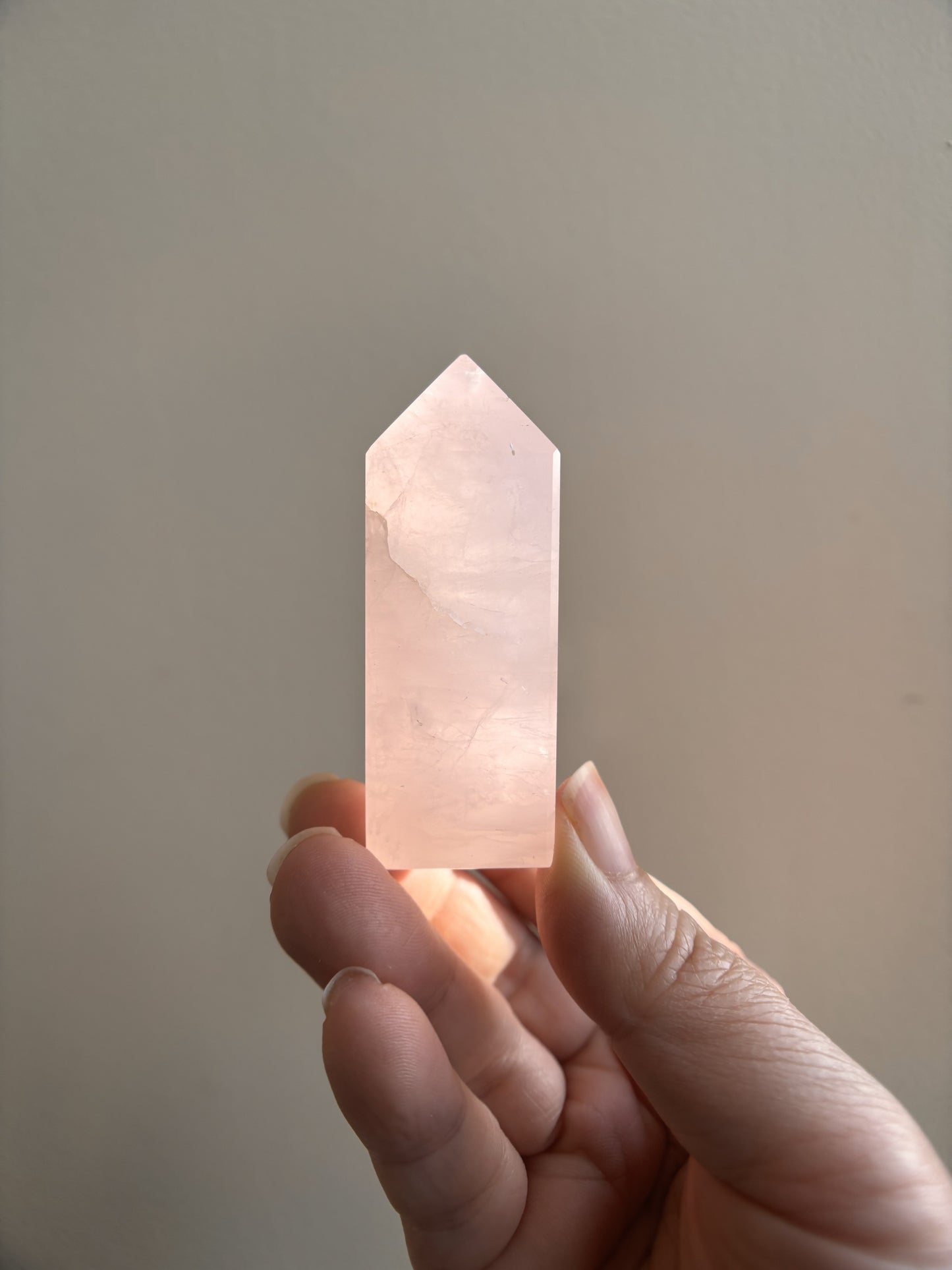Brazilian Bahia Rose Quartz Tower 64g