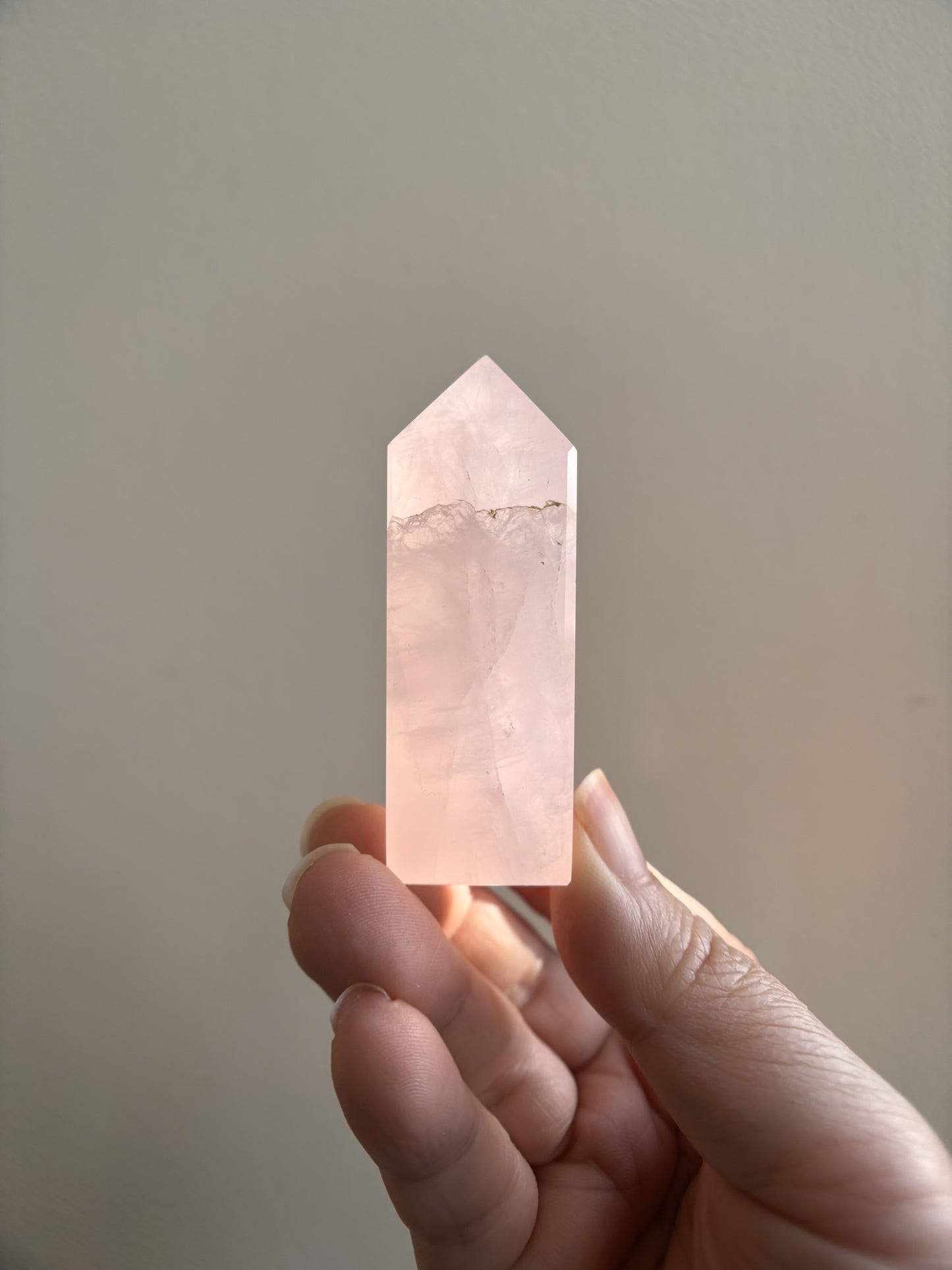 Brazilian Bahia Rose Quartz Tower 64g