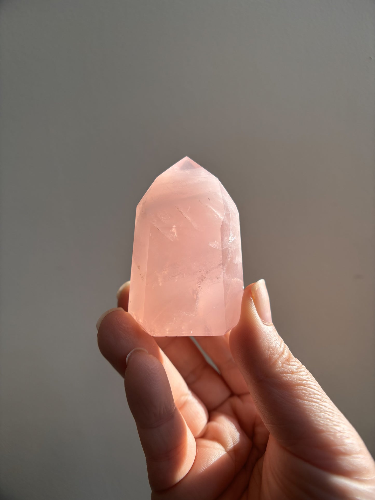Brazilian Bahia Rose Quartz Tower 75g