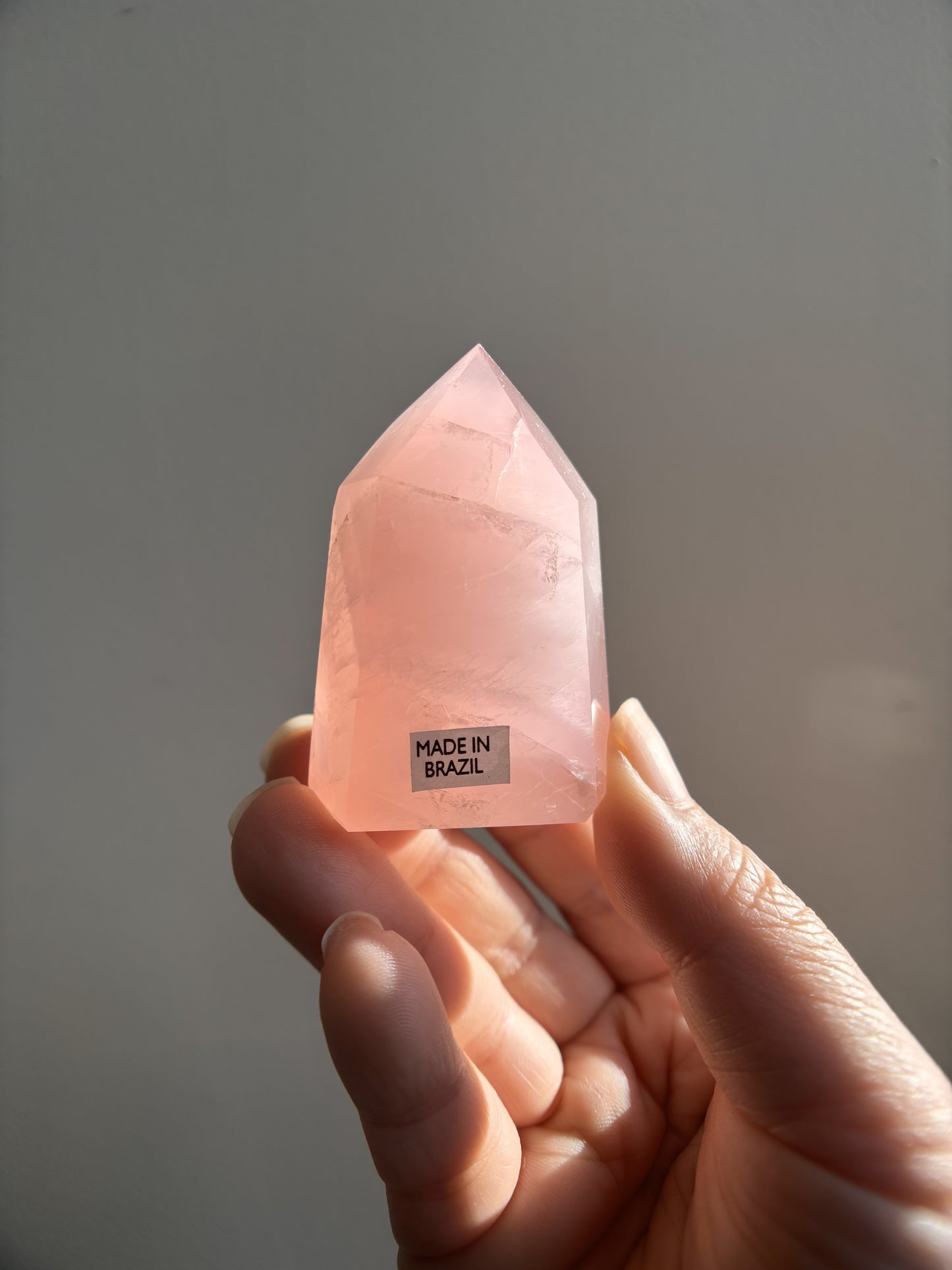 Brazilian Bahia Rose Quartz Tower 75g