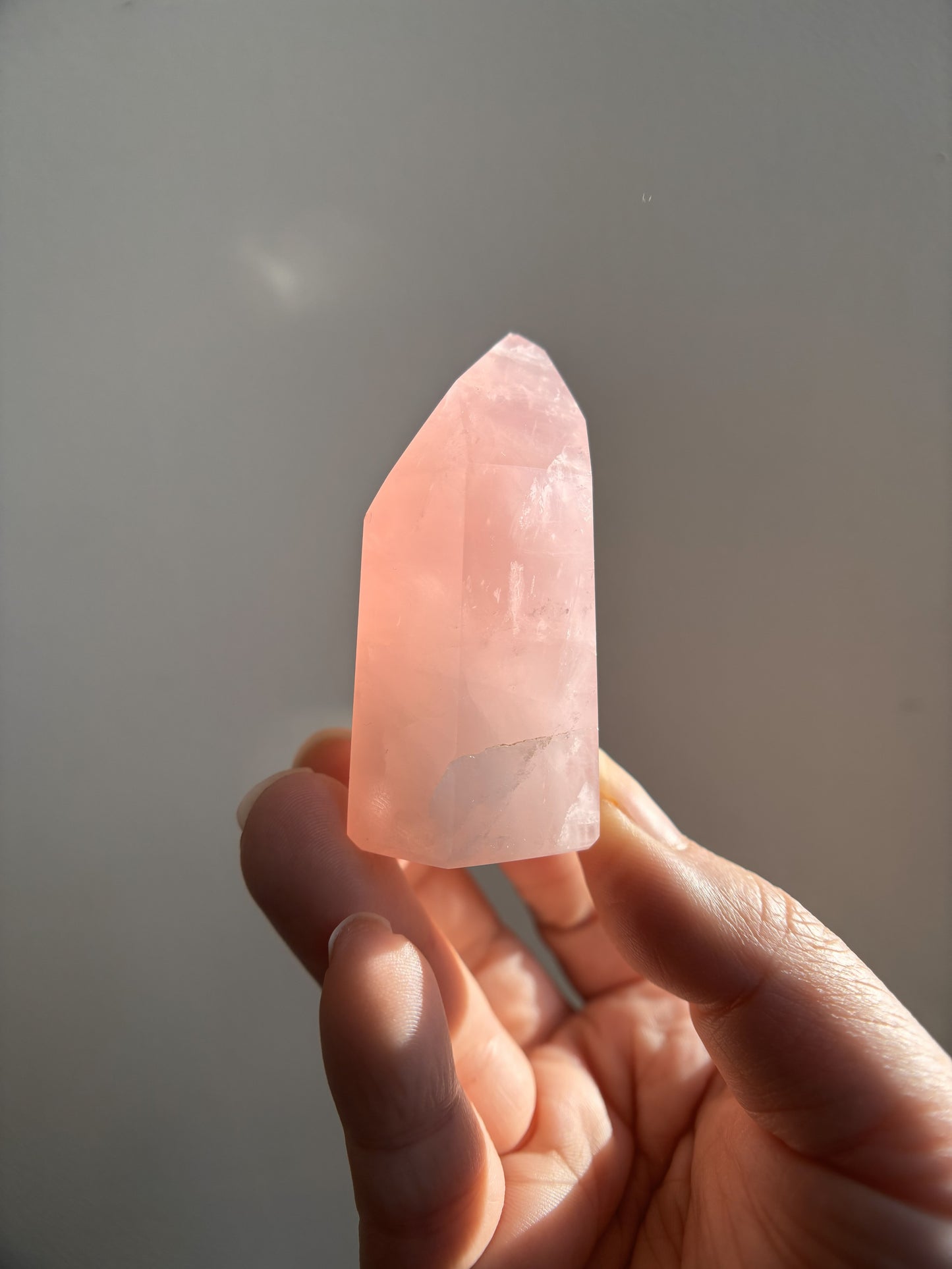 Brazilian Bahia Rose Quartz Tower 84g