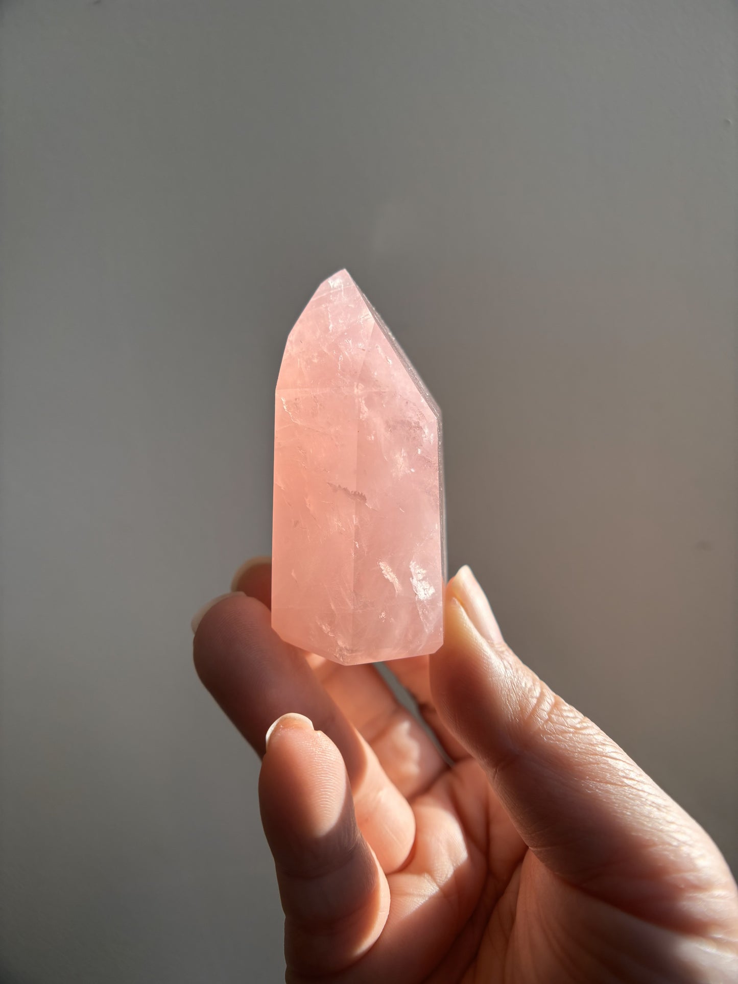 Brazilian Bahia Rose Quartz Tower 84g