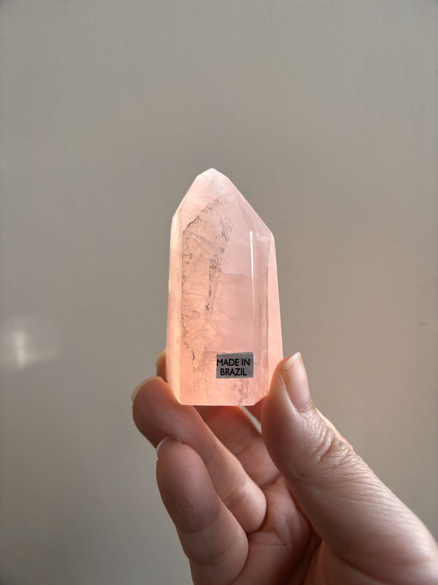 Brazilian Bahia Rose Quartz Tower 88.1g