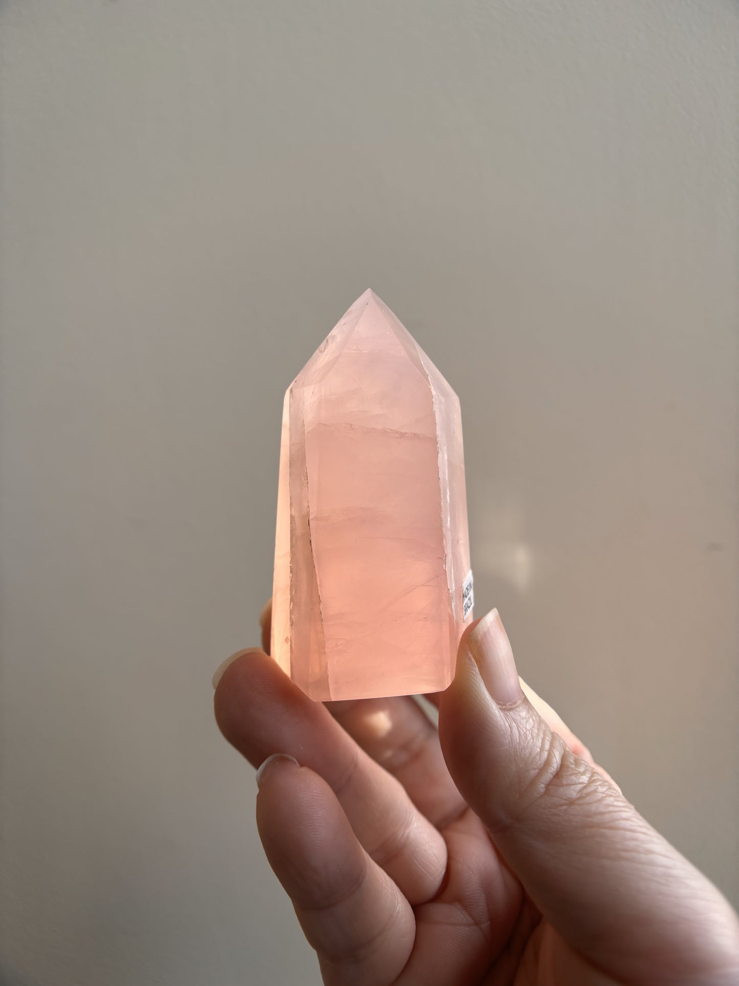 Brazilian Bahia Rose Quartz Tower 88.1g