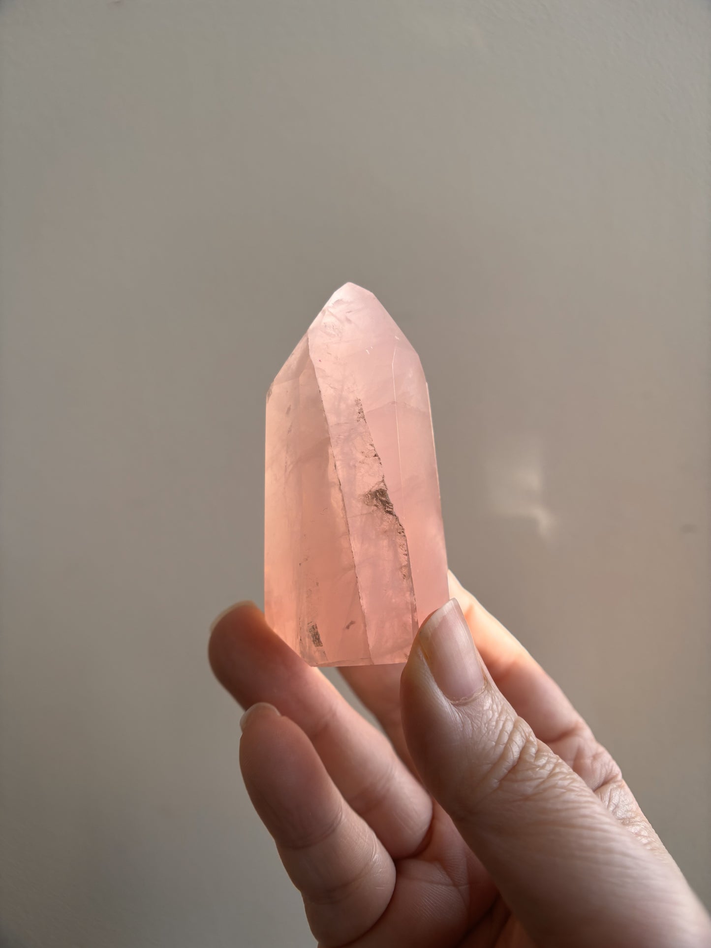 Brazilian Bahia Rose Quartz Tower 88.1g