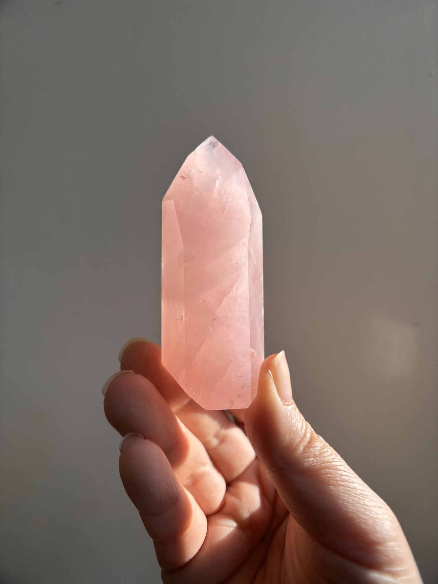 Brazilian Bahia Rose Quartz Tower 88.7g