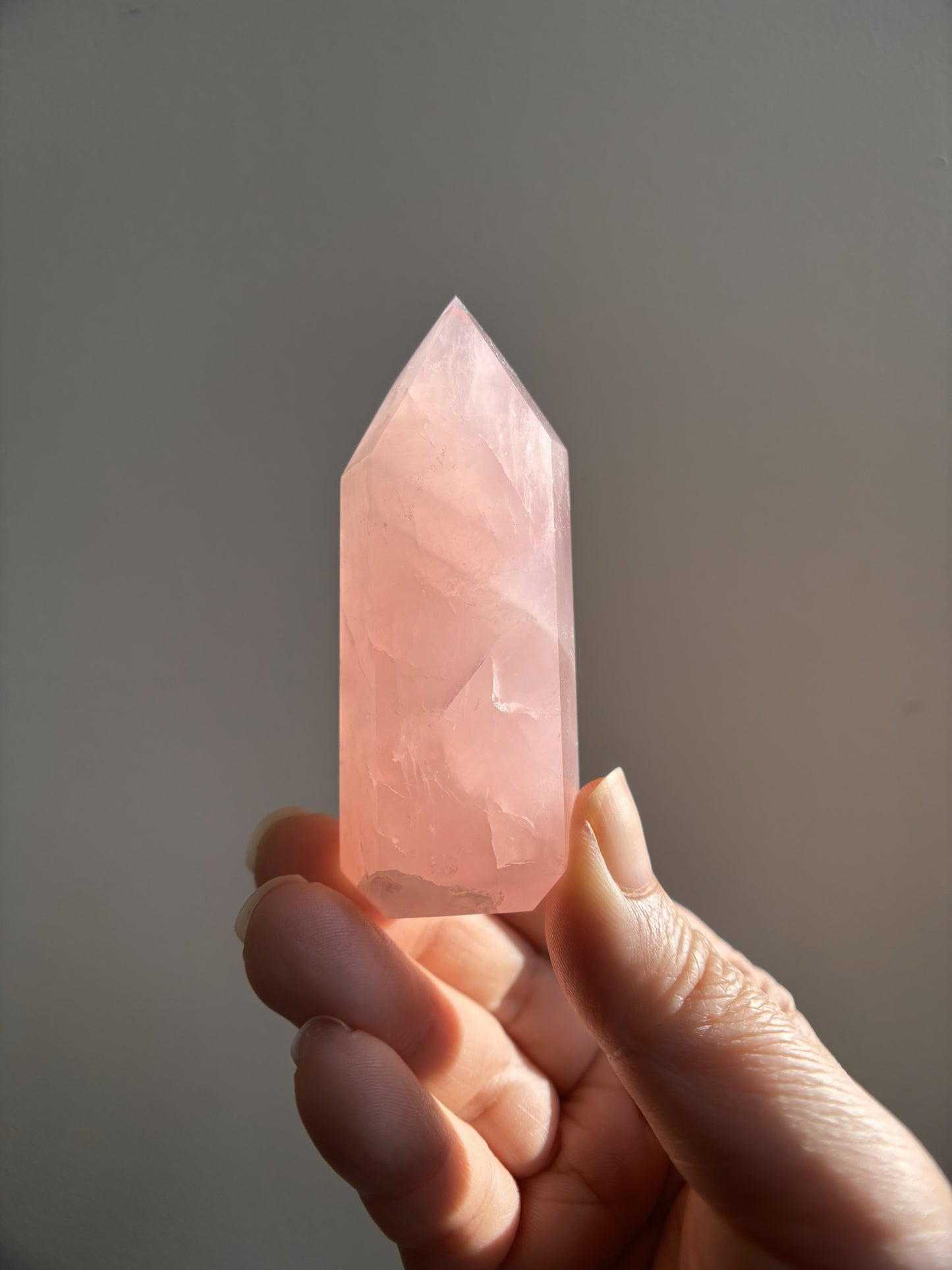 Brazilian Bahia Rose Quartz Tower 88.7g