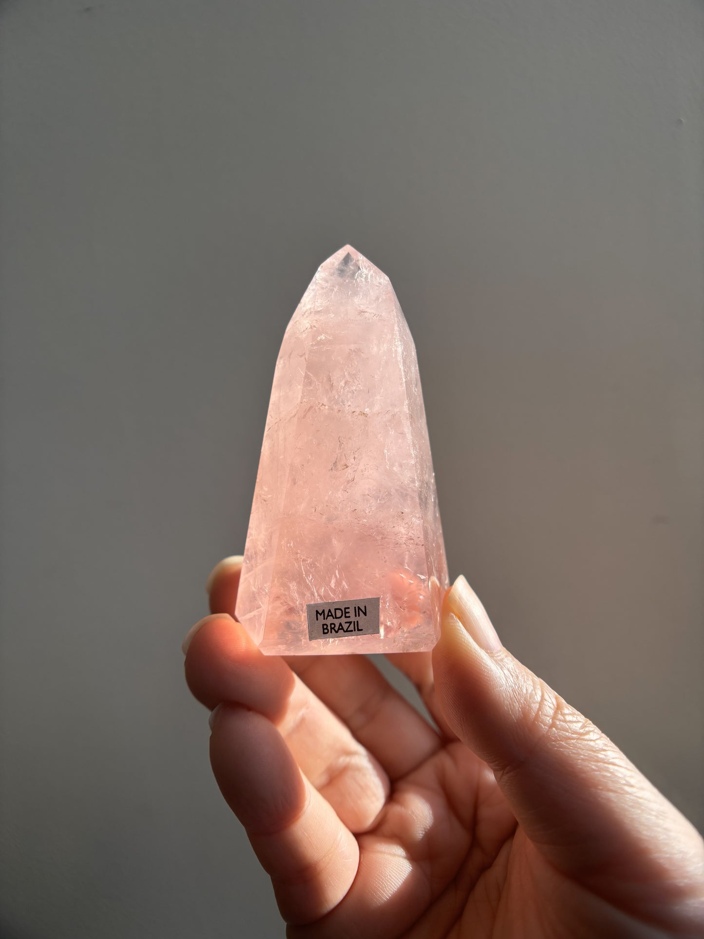 Brazilian Bahia Rose Quartz Tower 89g
