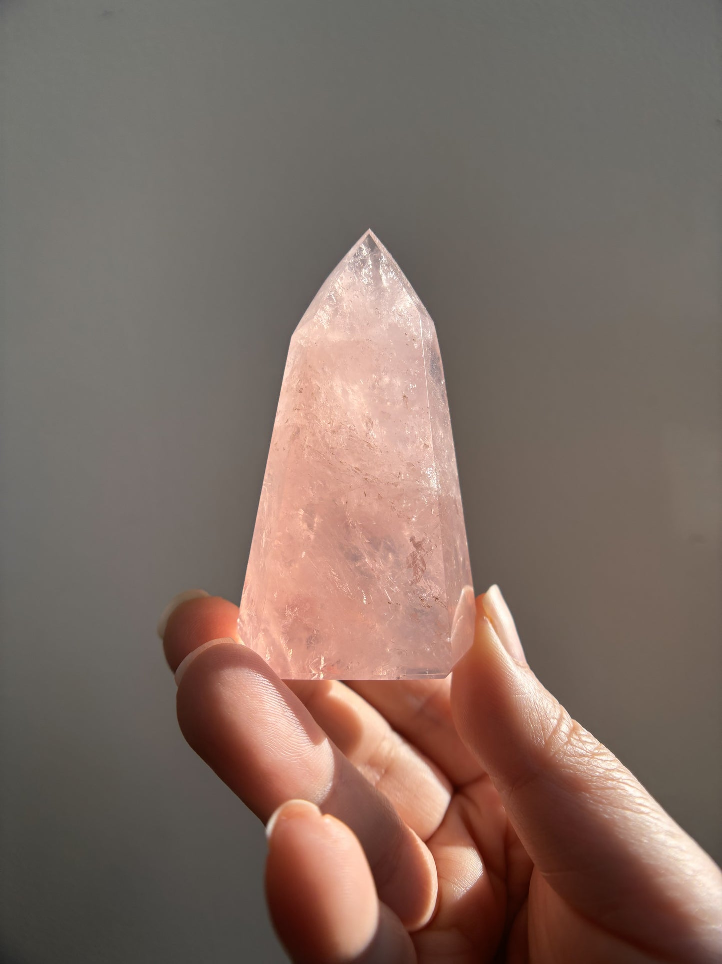 Brazilian Bahia Rose Quartz Tower 89g