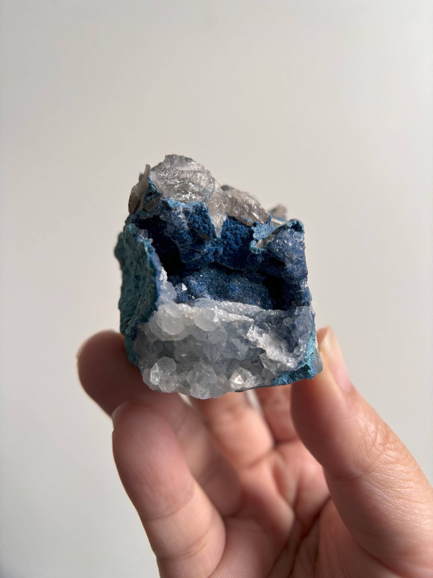 Shattuckite and Quartz 111g