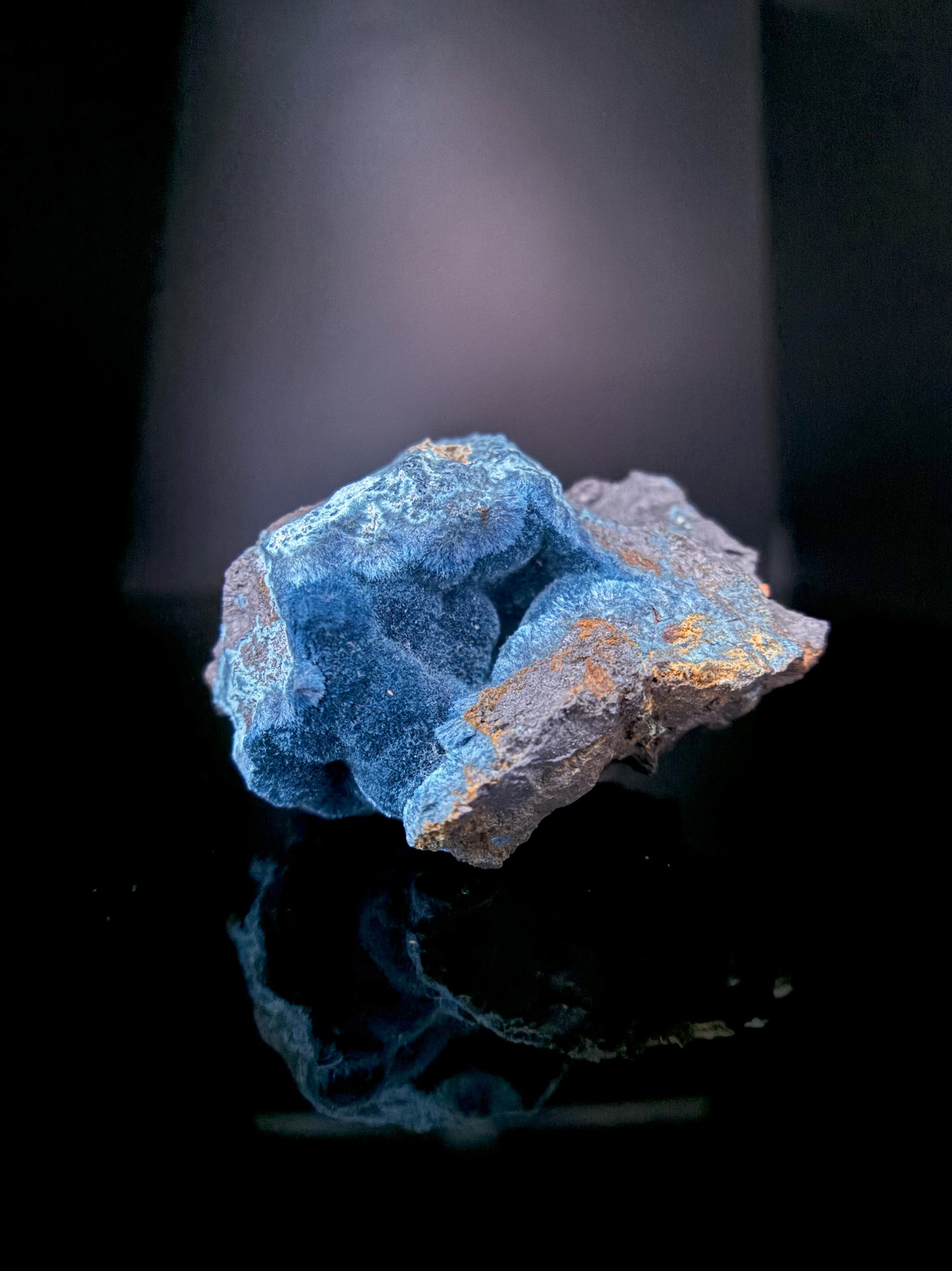 Velvety Shattuckite and Manganese 118g