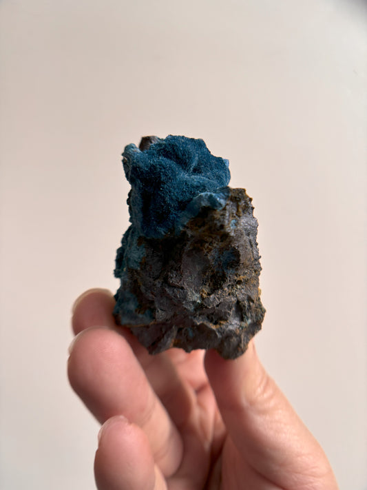 Velvety Shattuckite and Manganese 118g