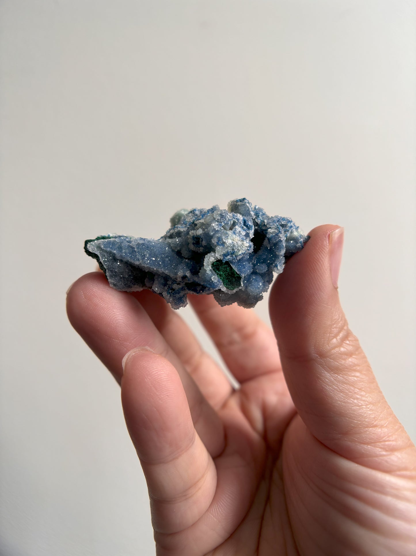 Druzy Shattuckite and Malachite 32g