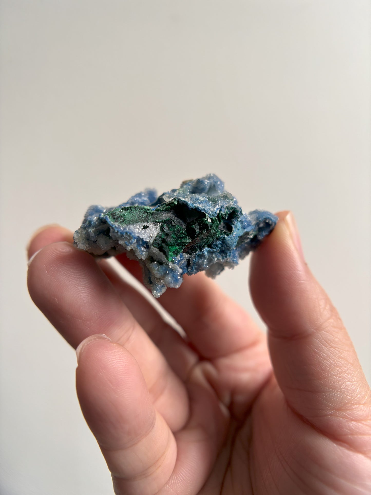 Druzy Shattuckite and Malachite 32g