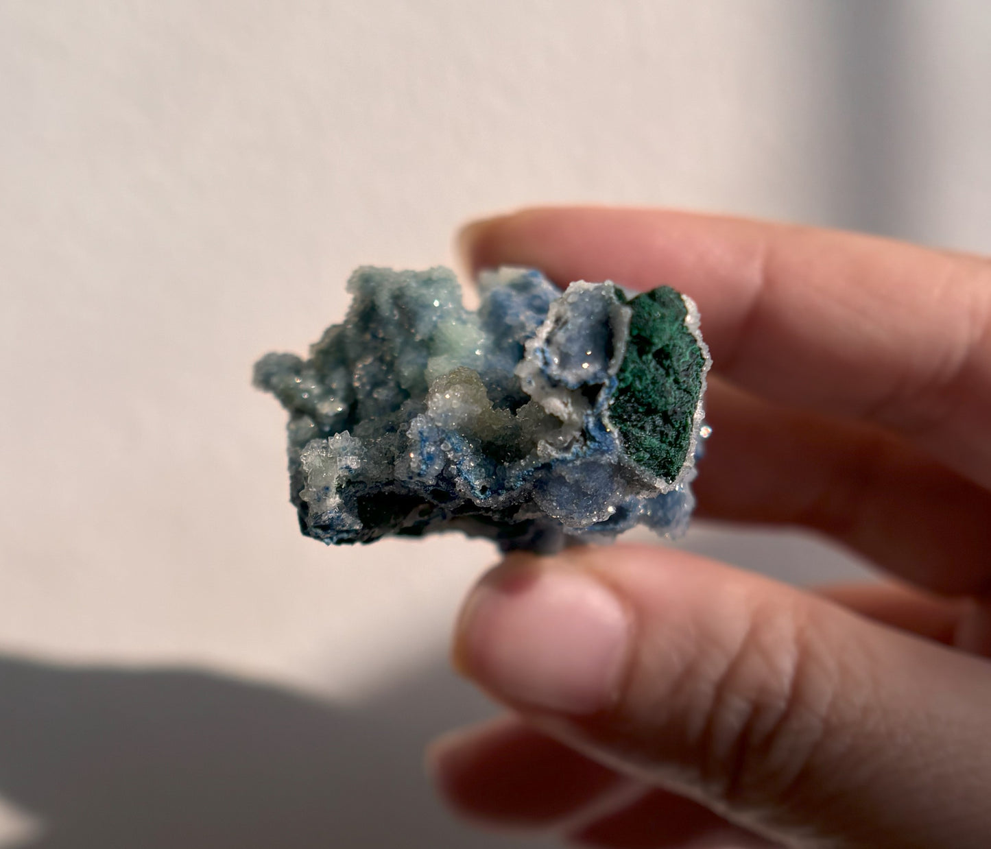 Druzy Shattuckite and Malachite 32g