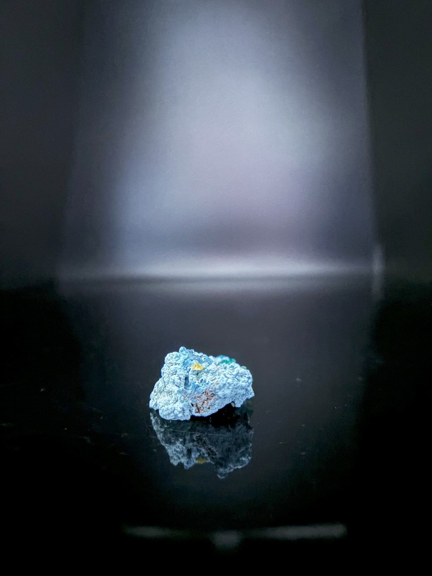 Shattuckite with Dioptase 3g