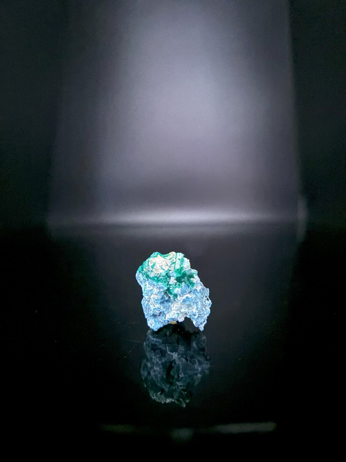 Shattuckite with Dioptase 3g