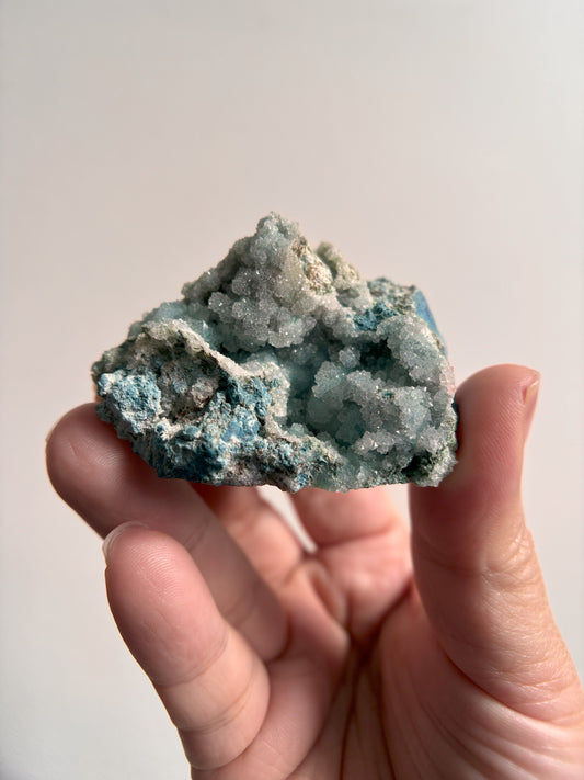 Druzy Shattuckite and Quartz 51g