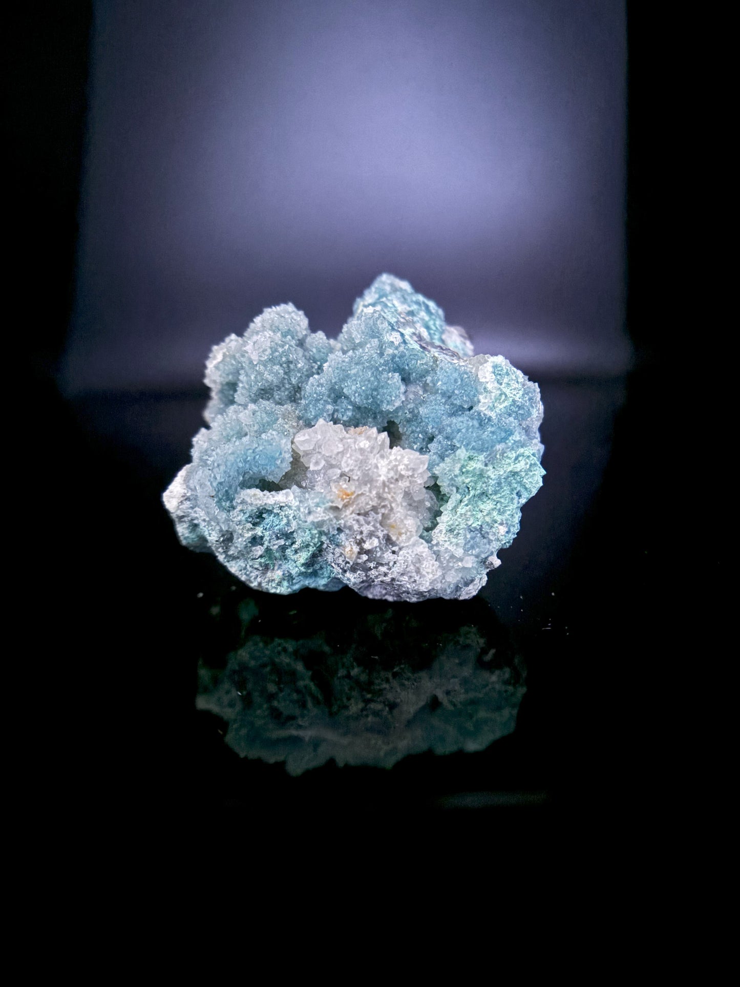 Druzy Shattuckite and Wulfenite 81g