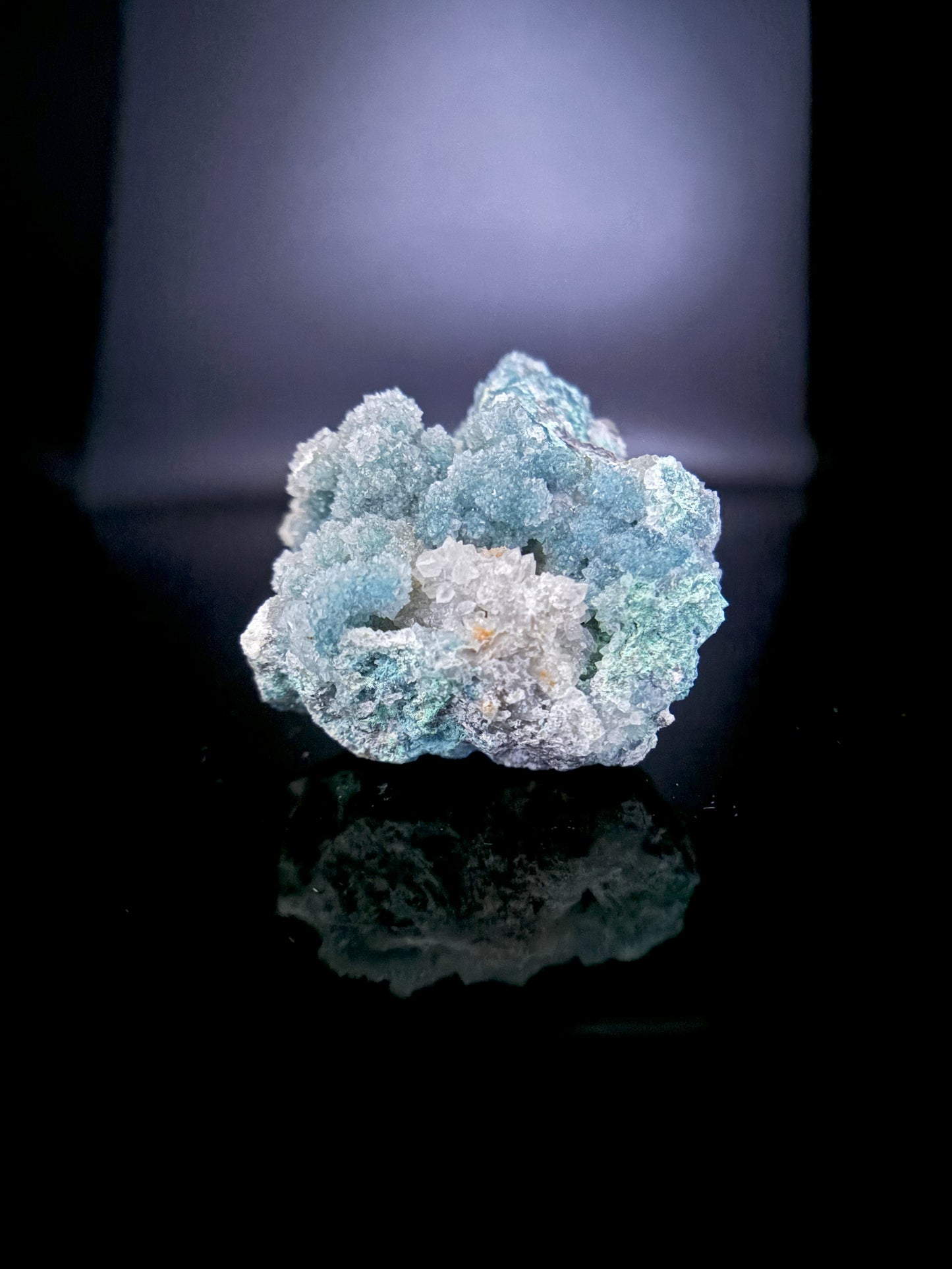 Druzy Shattuckite and Wulfenite 81g