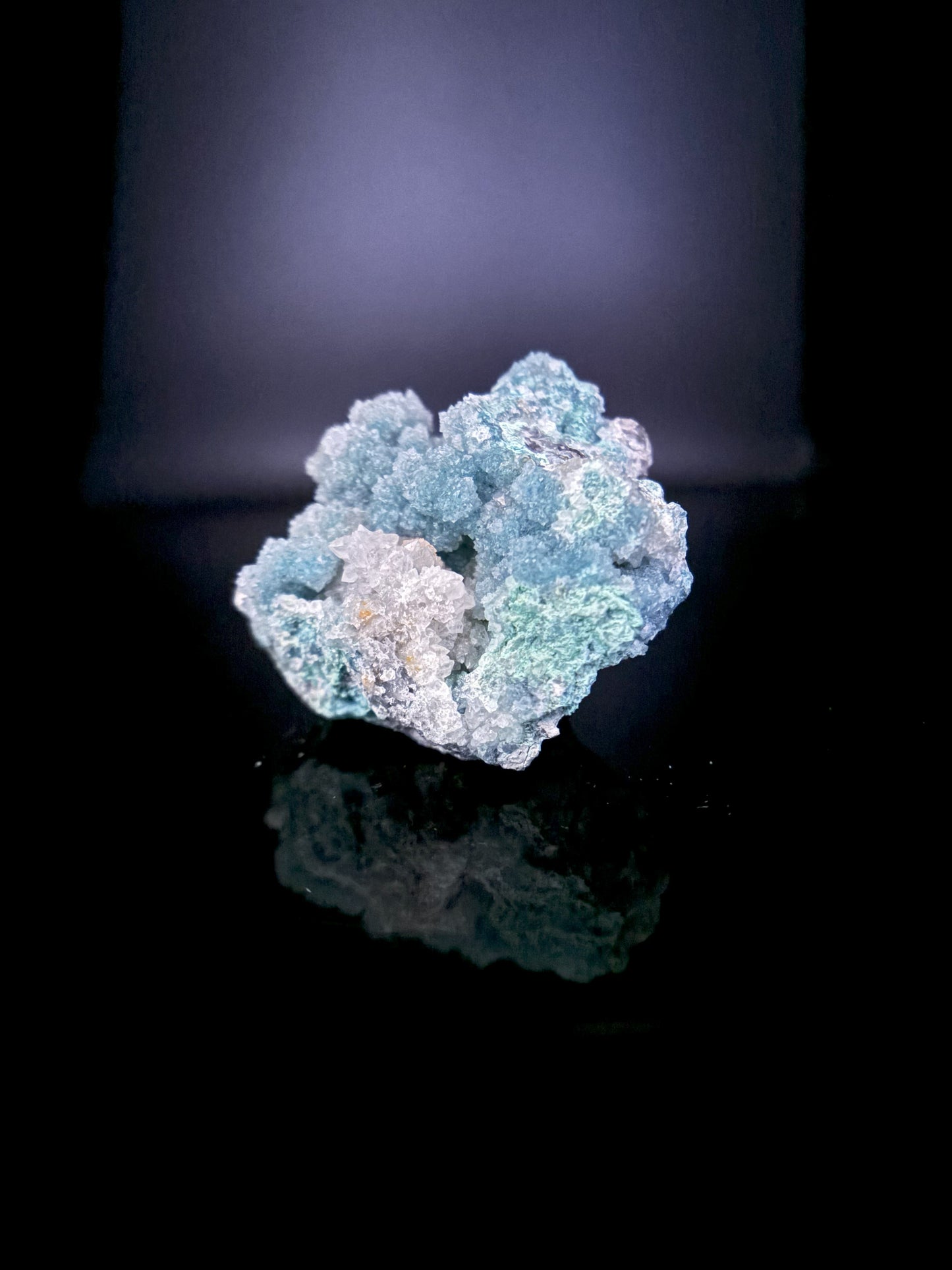 Druzy Shattuckite and Wulfenite 81g