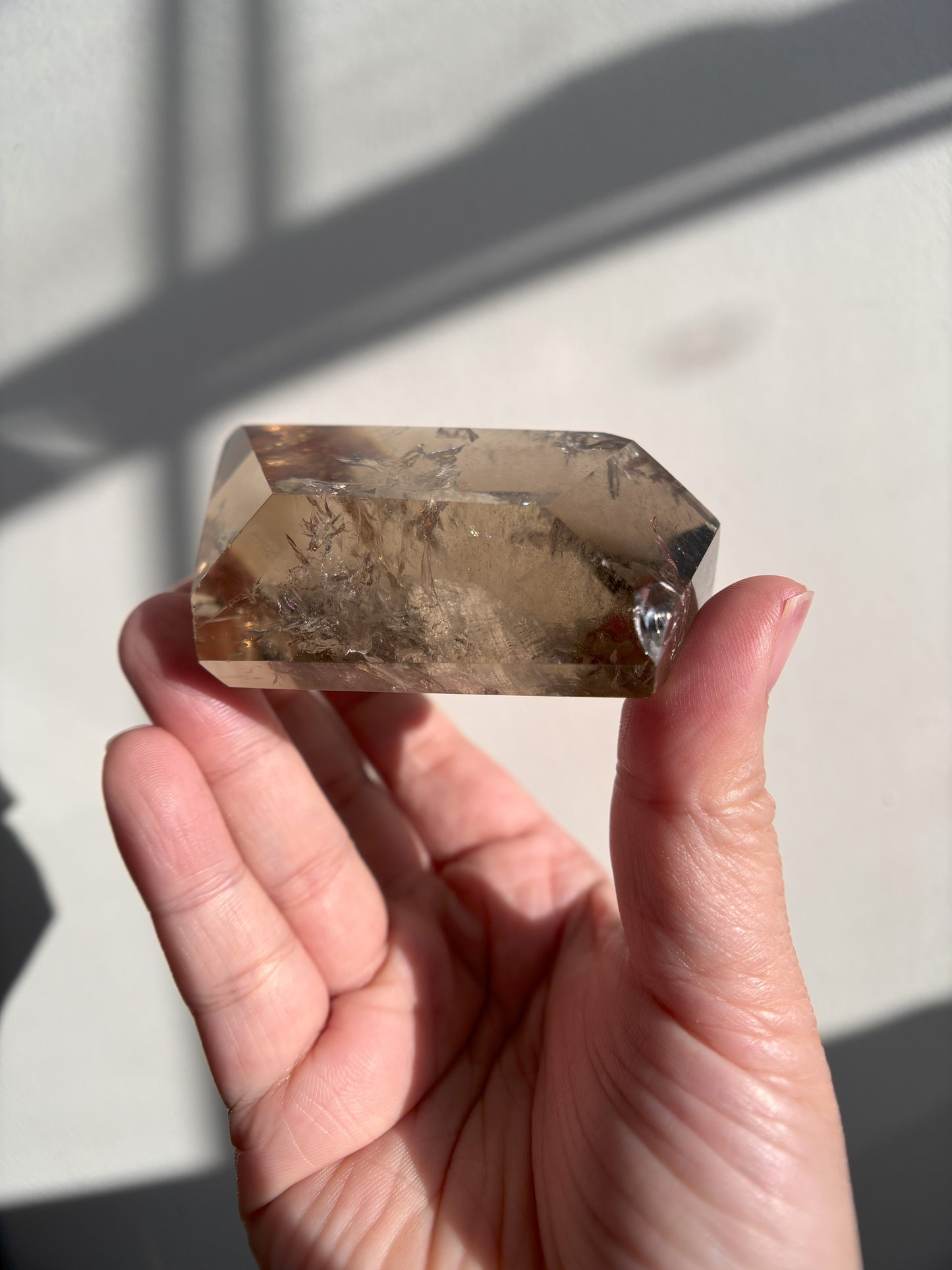 Thousand Layer Garden Quartz in Gemmy Smoky Quartz Freeform 215g