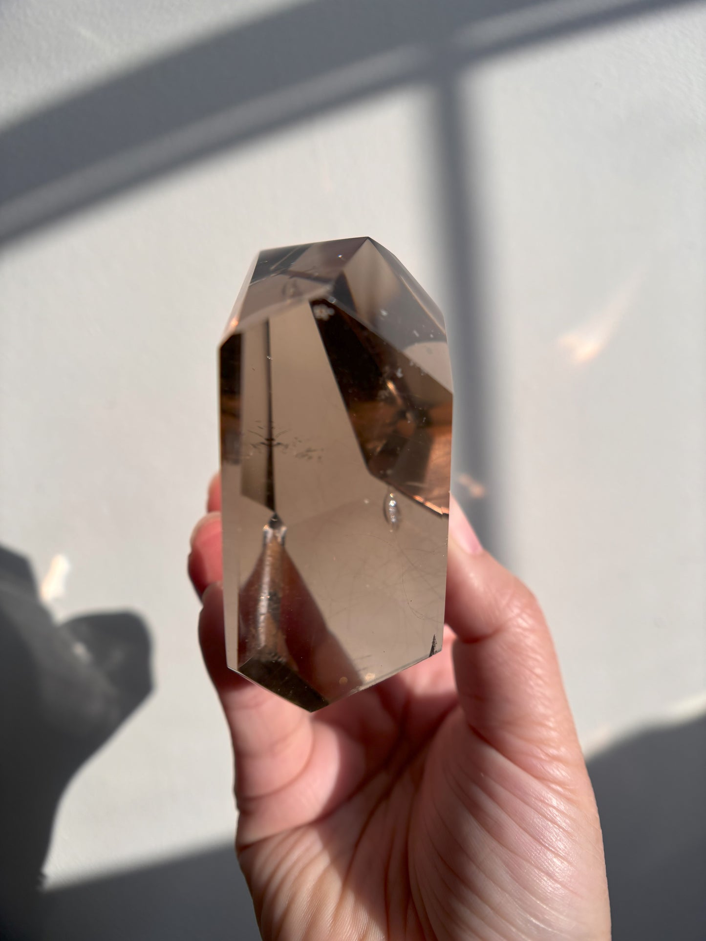 Gemmy Smoky Quartz Freeform with Rutile 268g