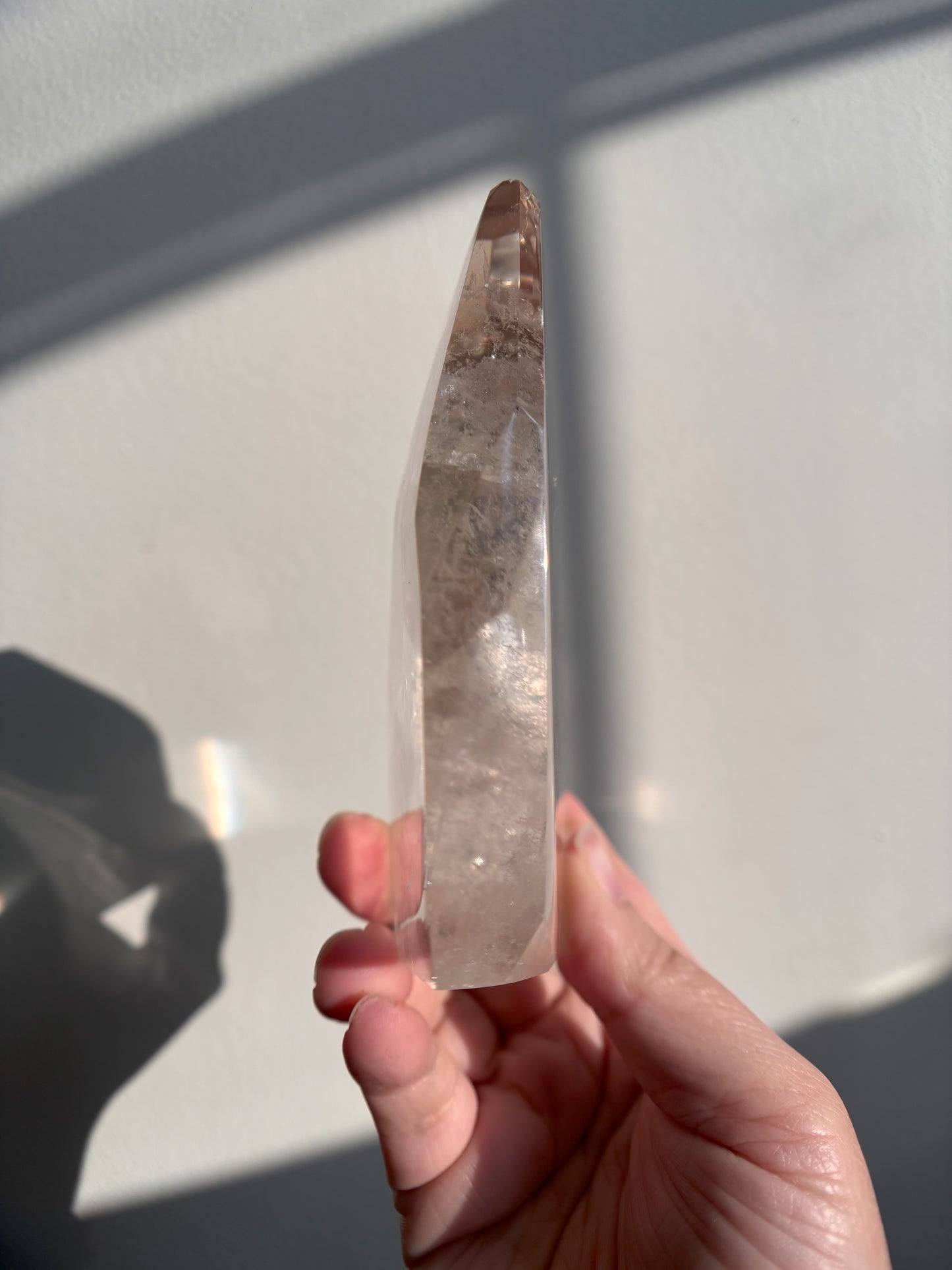 Gemmy Smoky Quartz Freeform with Tourmaline 404g