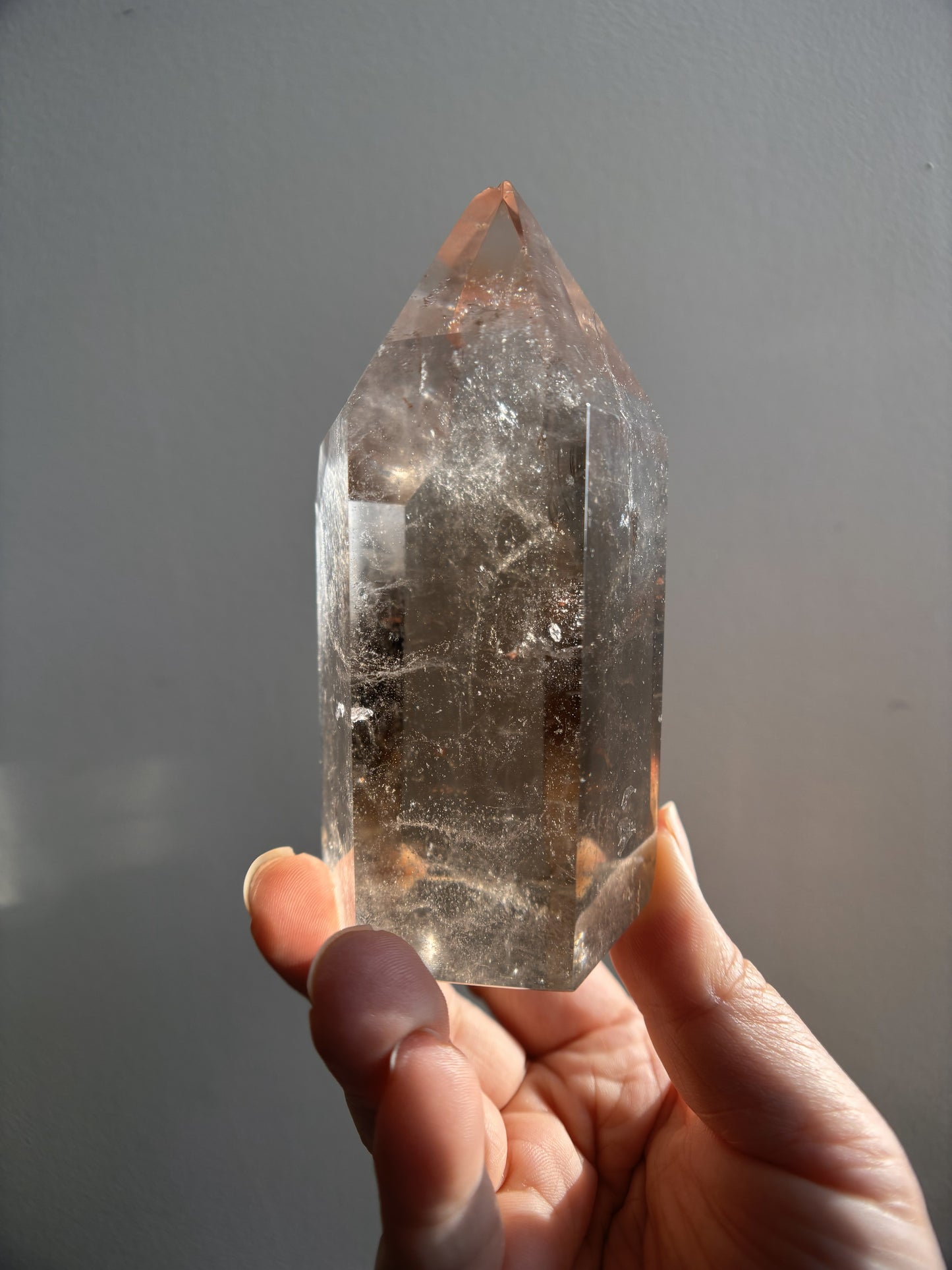 Wounded Tocantins Smoky Quartz Tower 388g